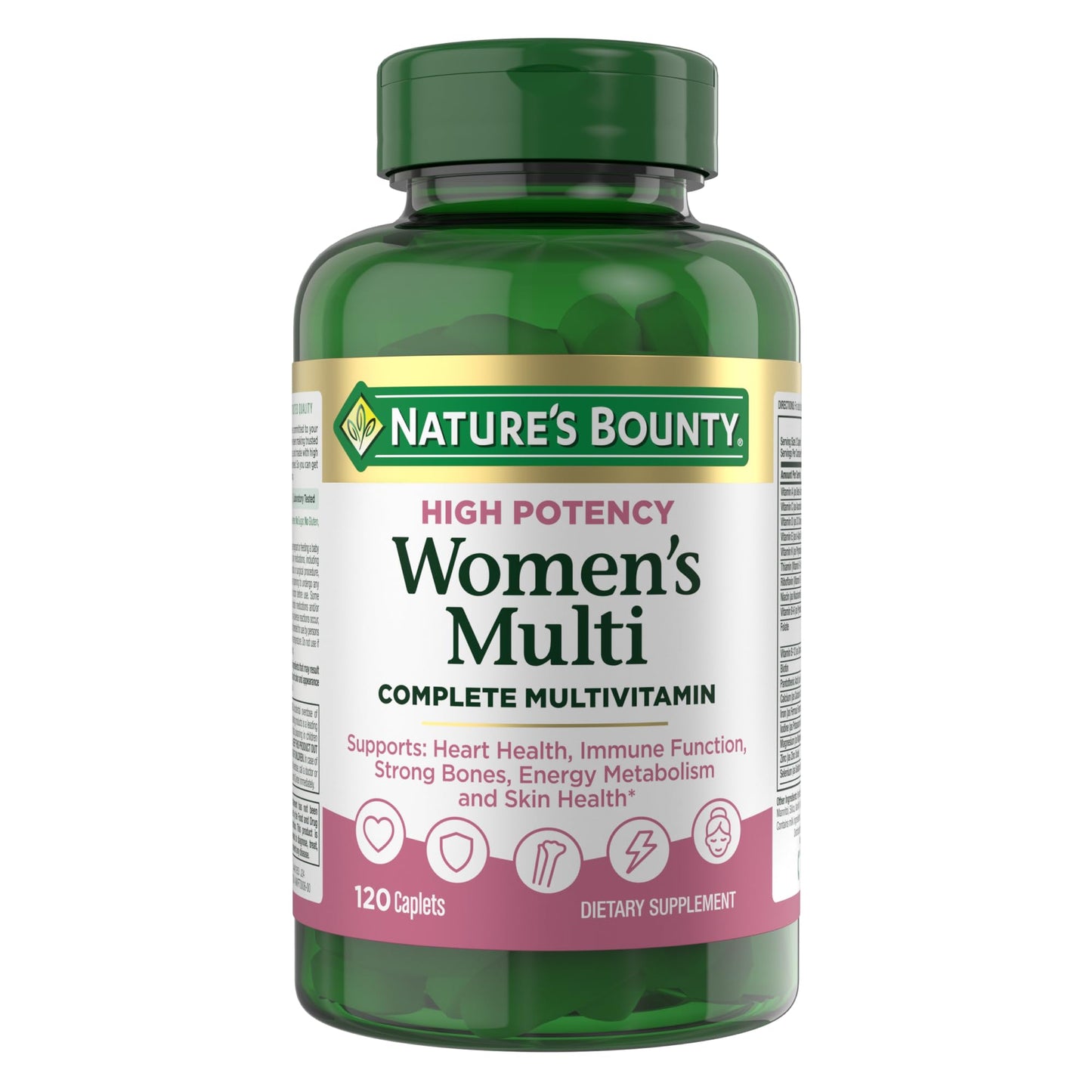 Nature's Bounty High Potency Women's Complete Multivitamin with Vitamin C Caplets 120