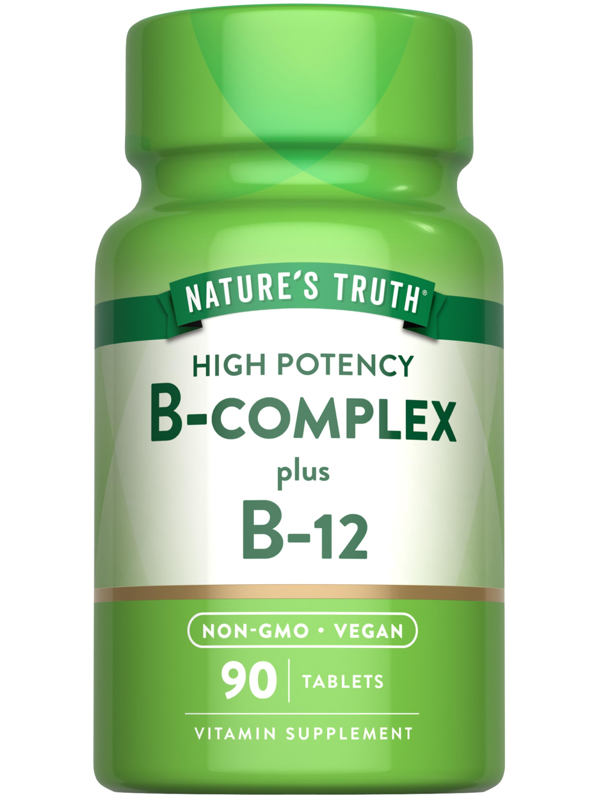 Nature's Truth Vitamin B Complex for Women & Men Plus B12 90 Tablets