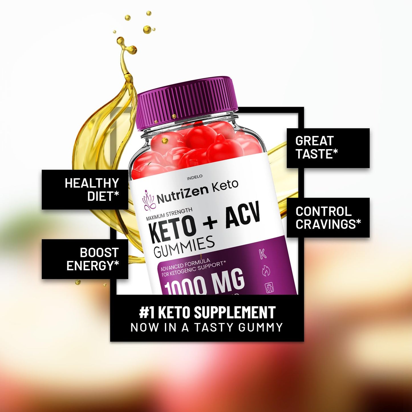 Indelo NutriZen Keto ACV Gummies 300 Gummies