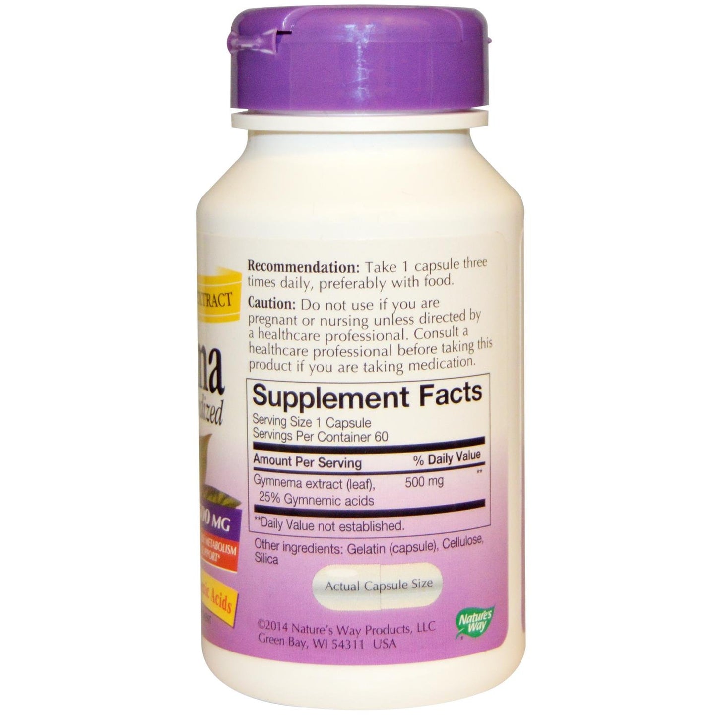 Nature's Way Gymnema Std Capsule 60 Count