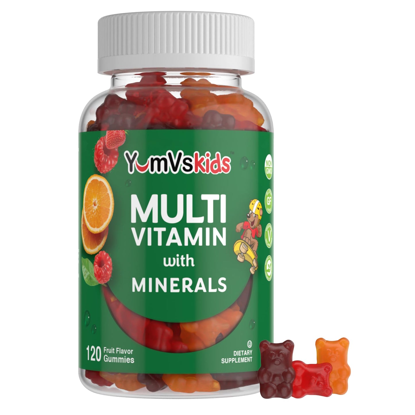 YUM-V'S Kids Multivitamin Gummies, 120 Count