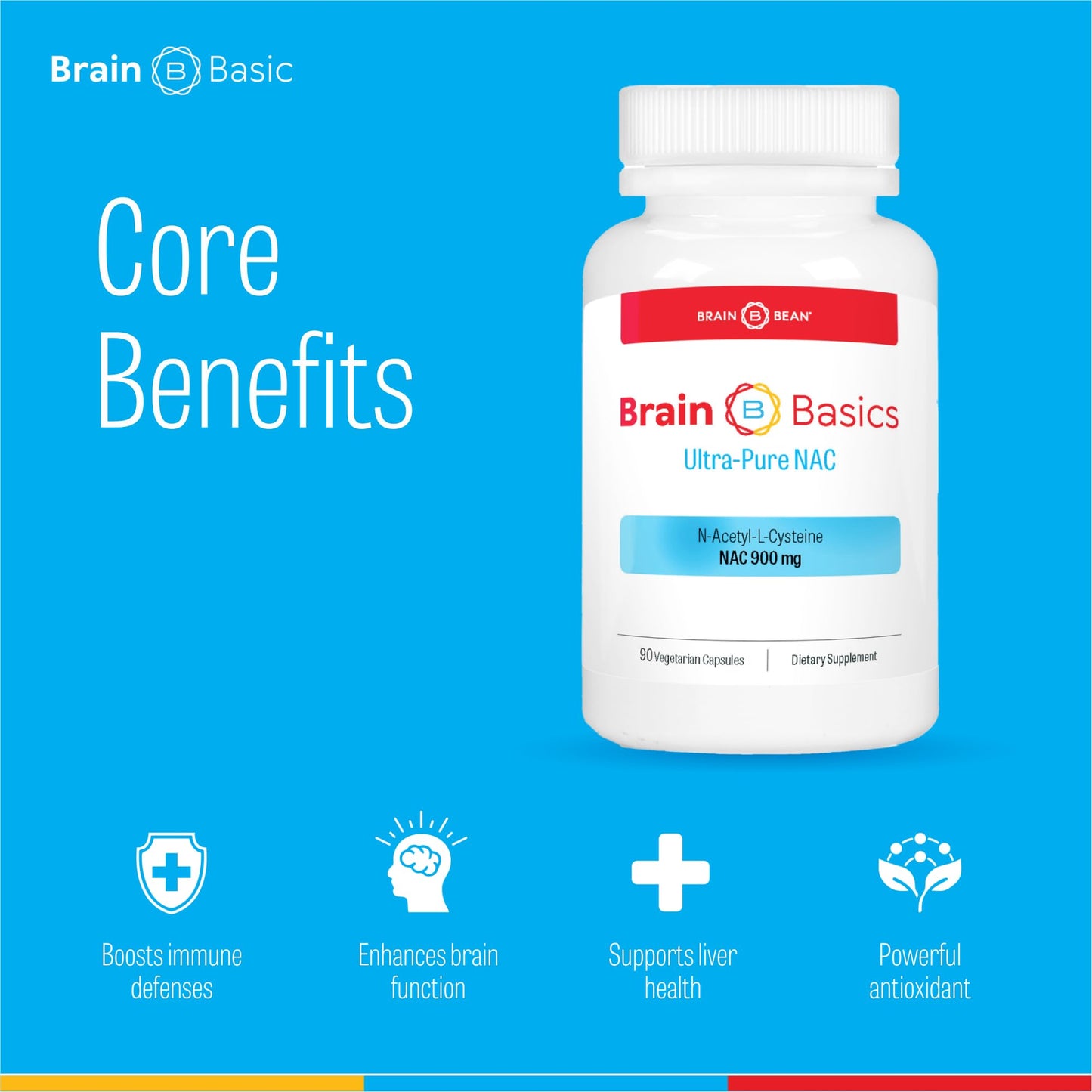 Brain Bean Brain Basics Ultra NAC 90 Capsules