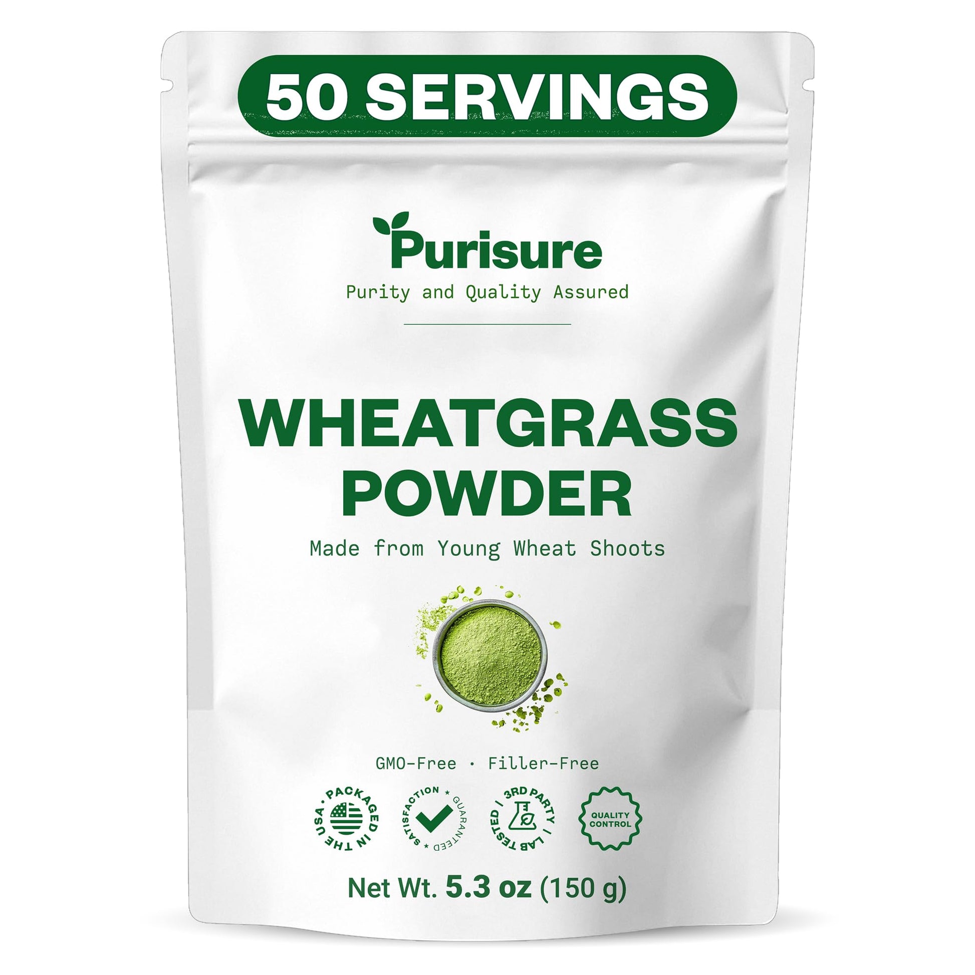 Purisure Wheatgrass Powder 5.3 Ounce