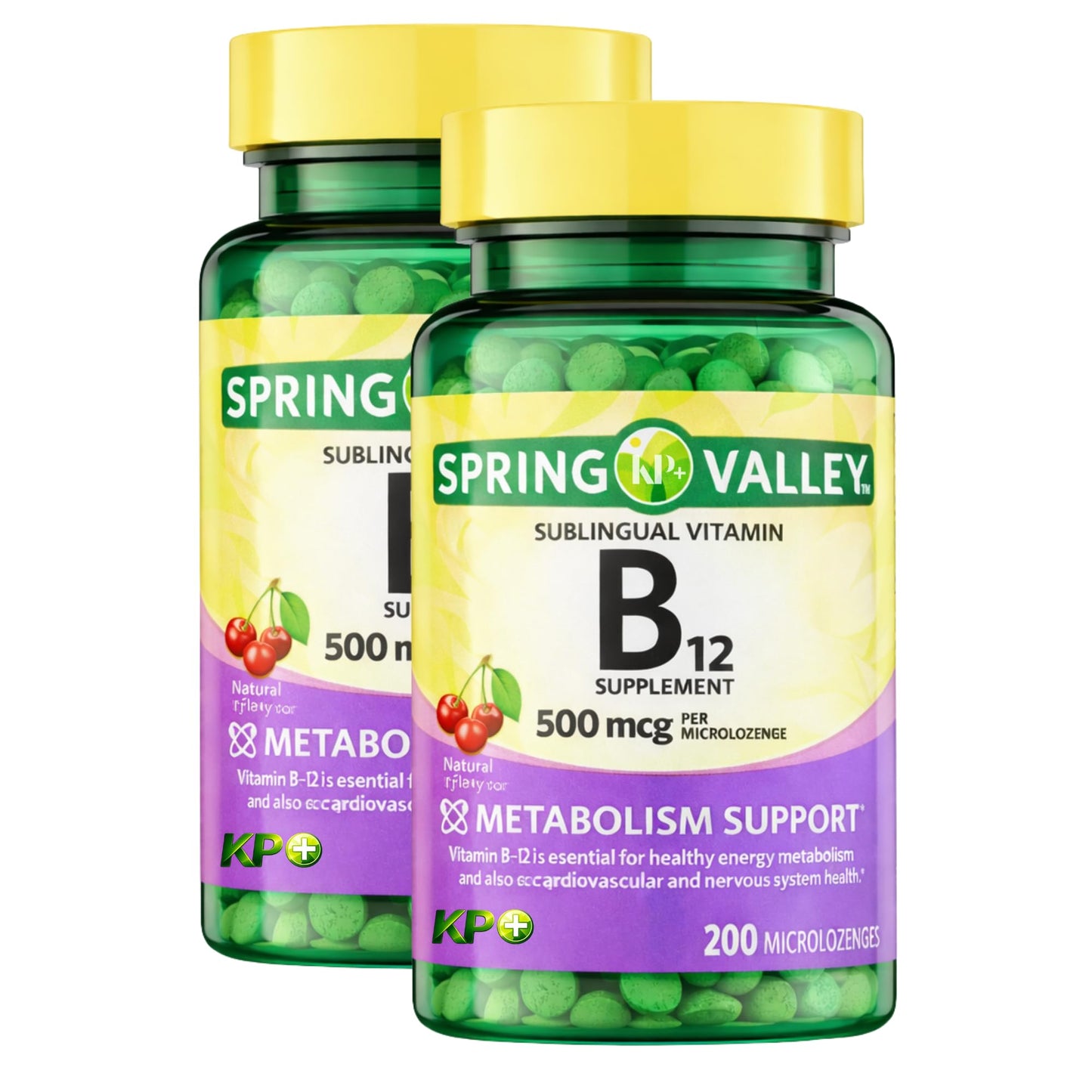 KP+ Vitamin B12 500 mcg Tablets, 400 Count