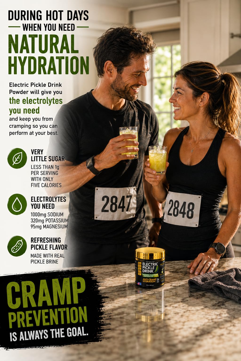 Food Crush Electric Pickle Drink-Electrolytes Powder 15.87 oz