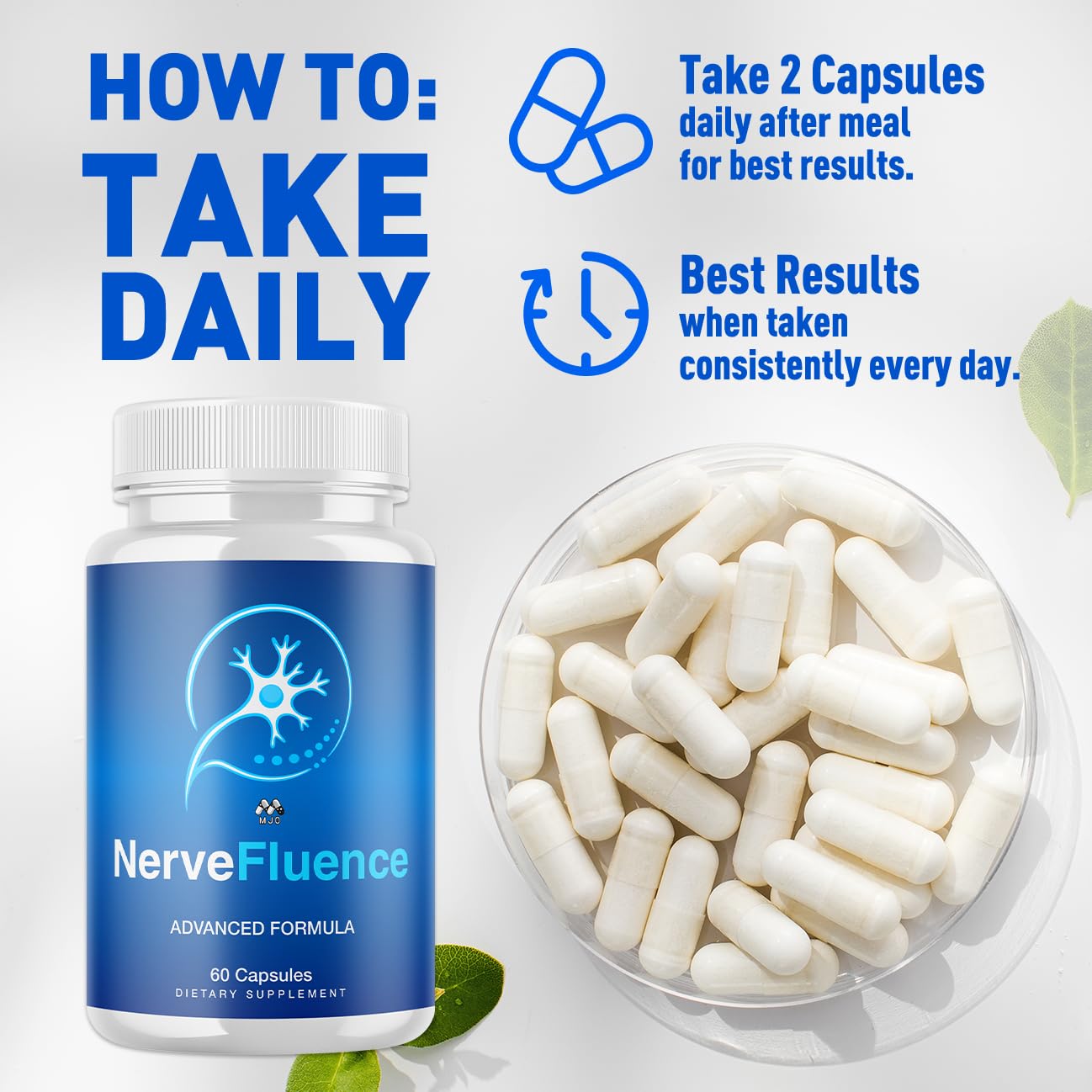 MJO NerveFluence Capsules 300 Capsules
