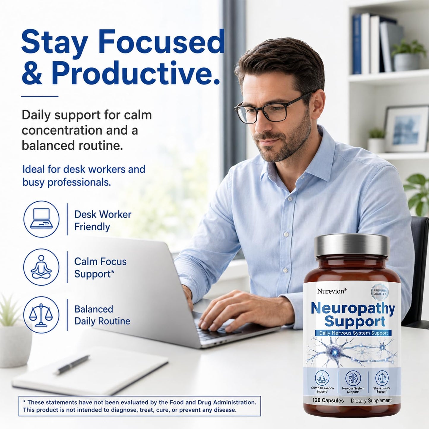 Nurevion Neuropathy Supplements Nerve Health Support Capsule 1 Count