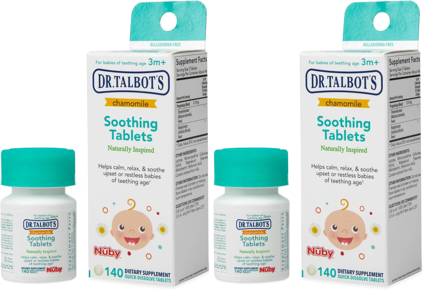 Dr. Talbot's Chamomile Soothing Tablets 2-Pack