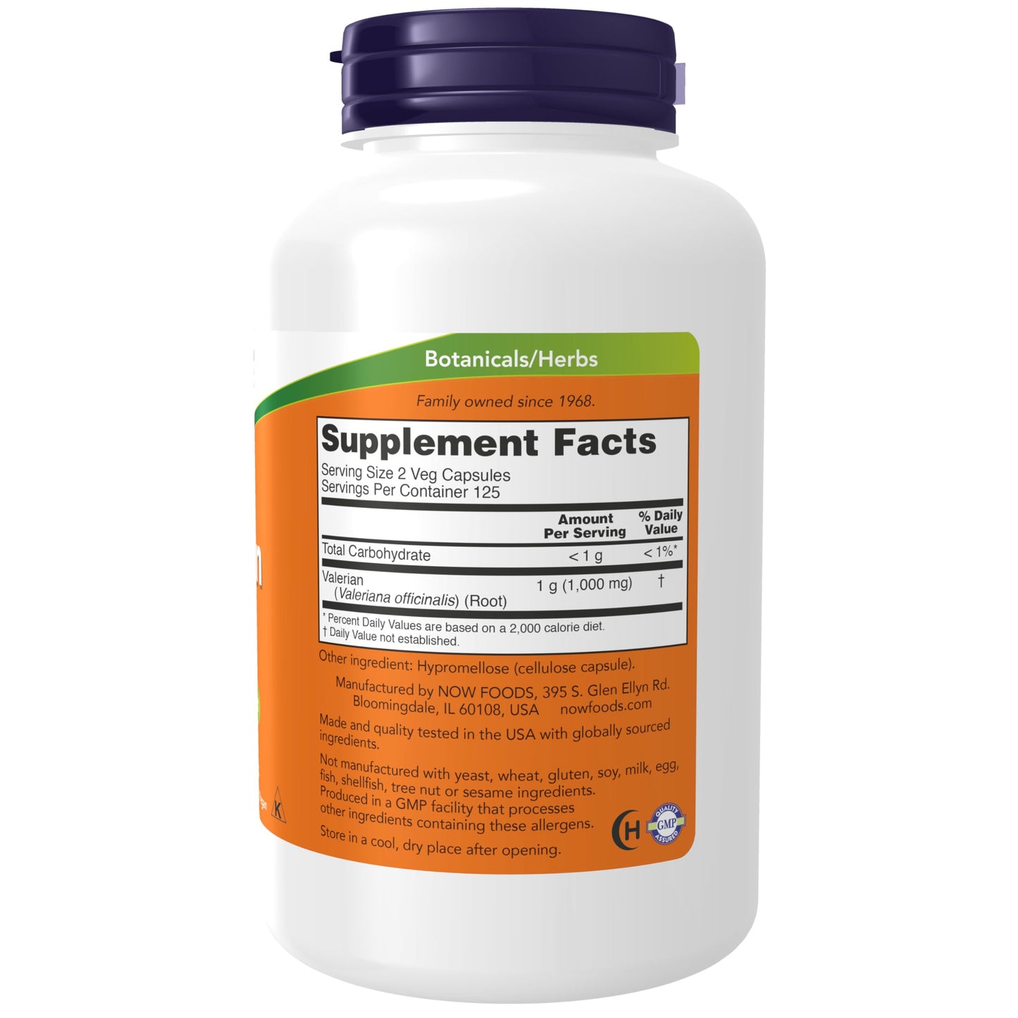 NOW Foods Valerian Root 500 mg Herbal Supplement Capsule, 250 Veg Capsules