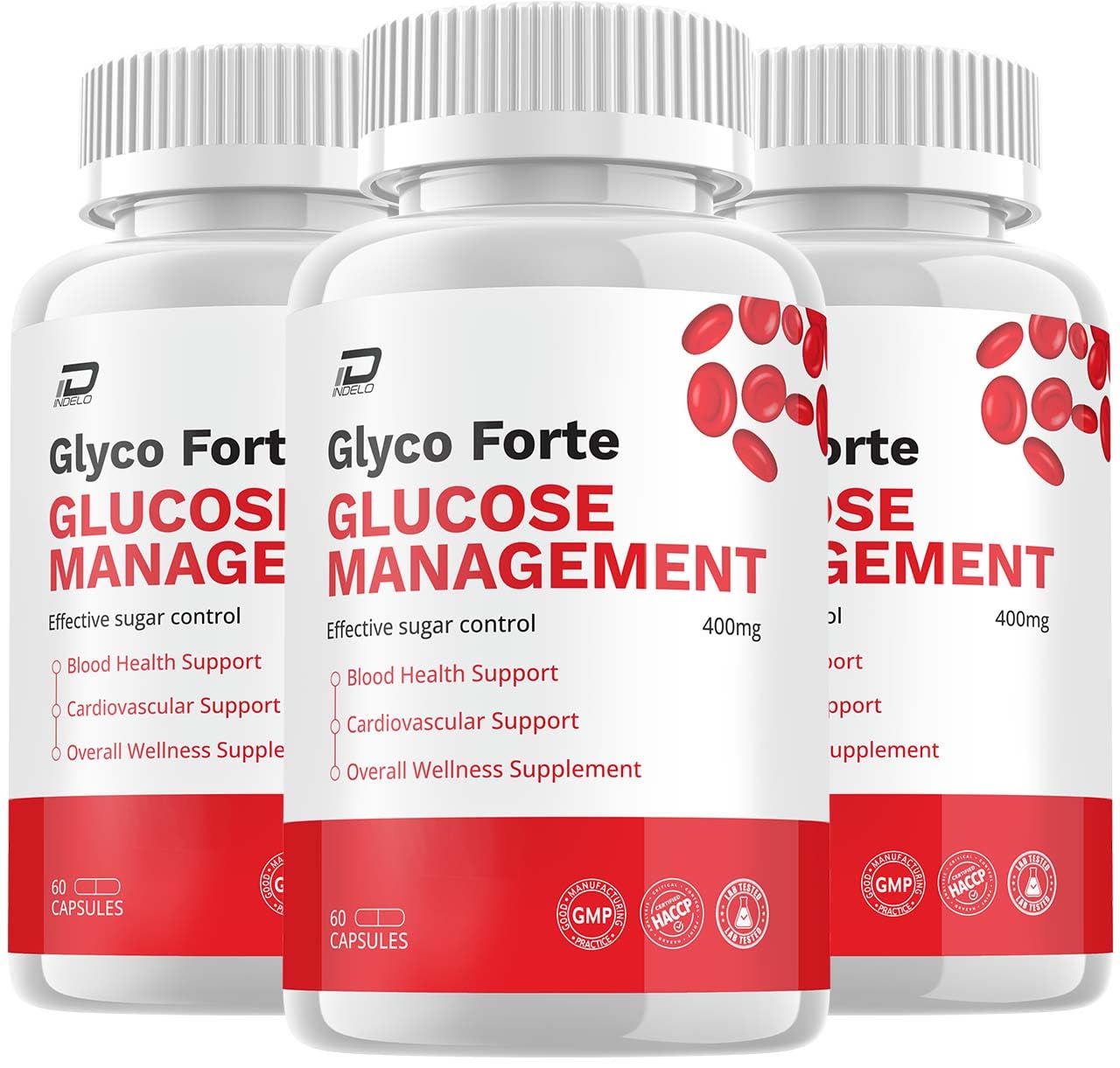 Indelo Glyco Forte GlycoForte Advanced Supplement Capsules 180 Count