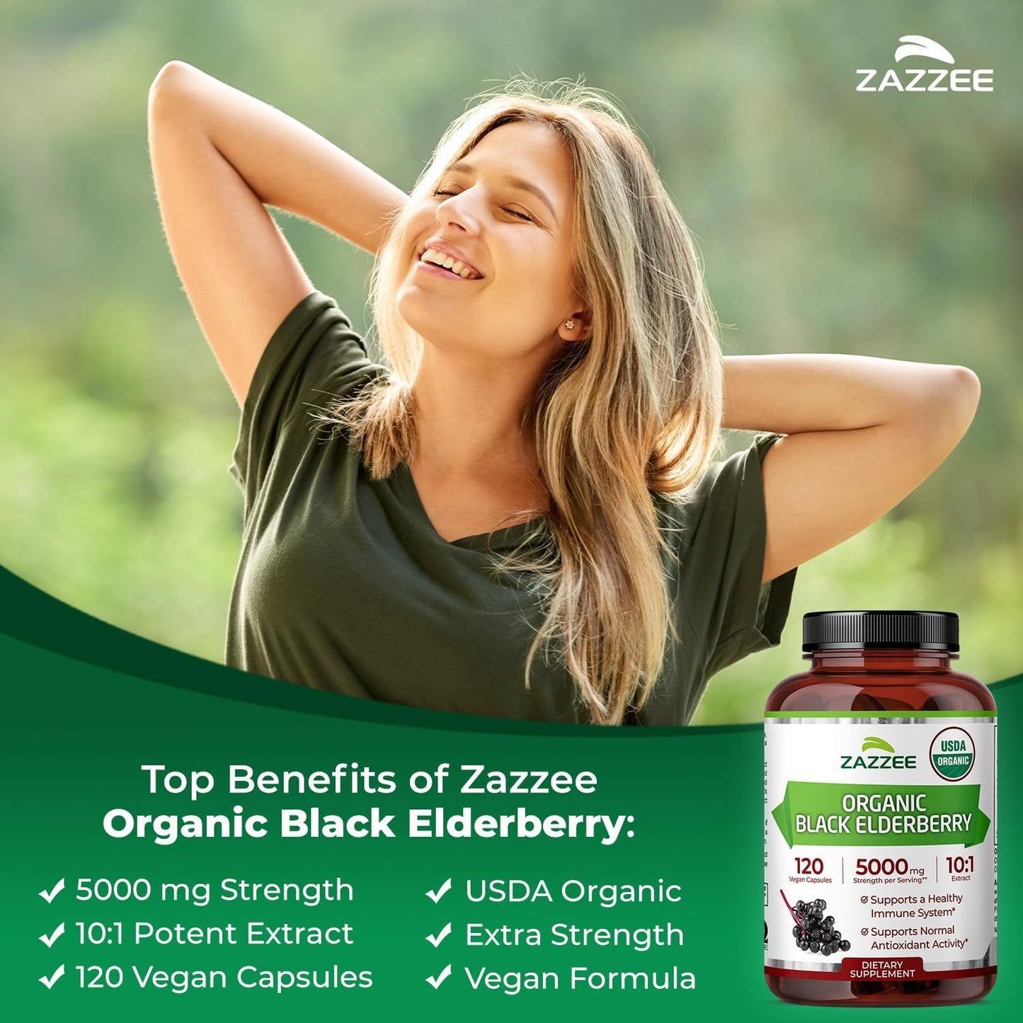 Zazzee Organic Seasonal Immune Support Bundle 220 Capsules