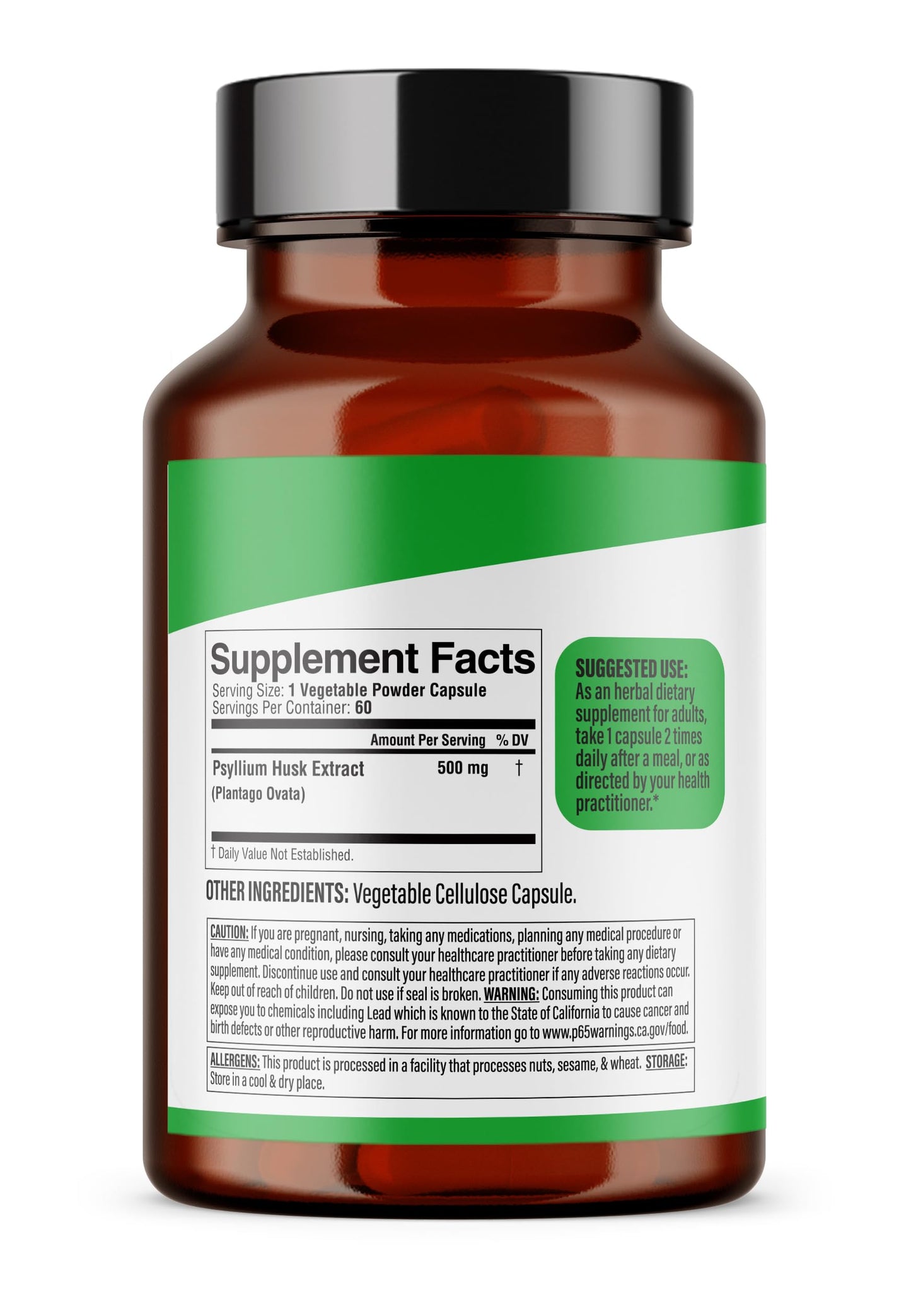 Dr. HERBALIST Psyllium Husk Extract Capsules 120 Capsules