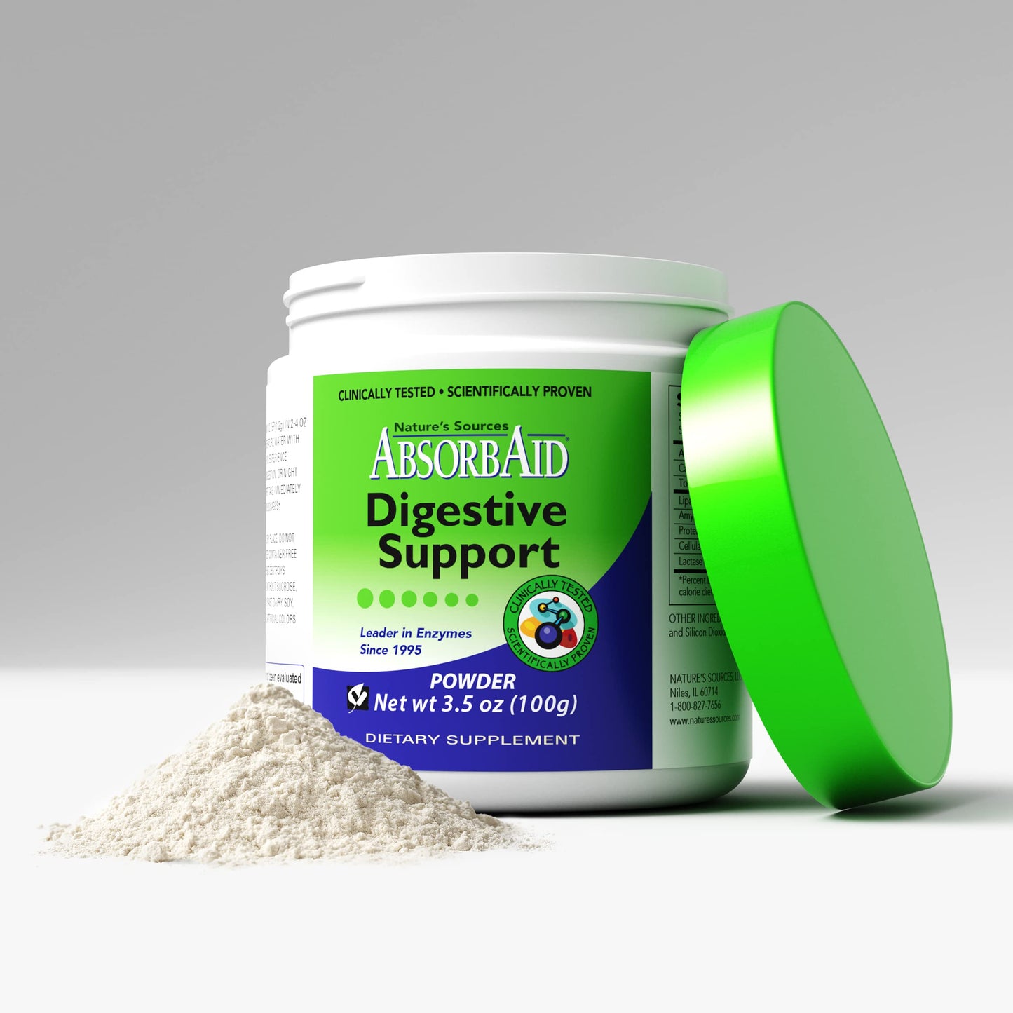 AbsorbAid Digestive Enzymes Powder 3.5 Ounce