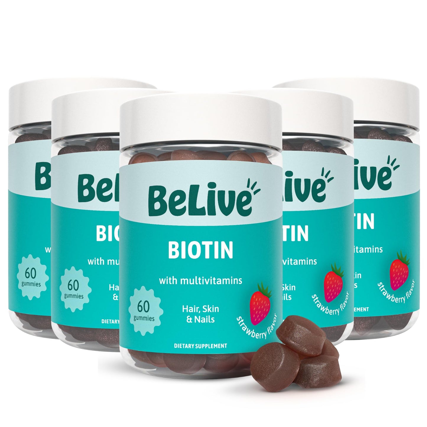 BeLive Biotin Gummies 300 Count