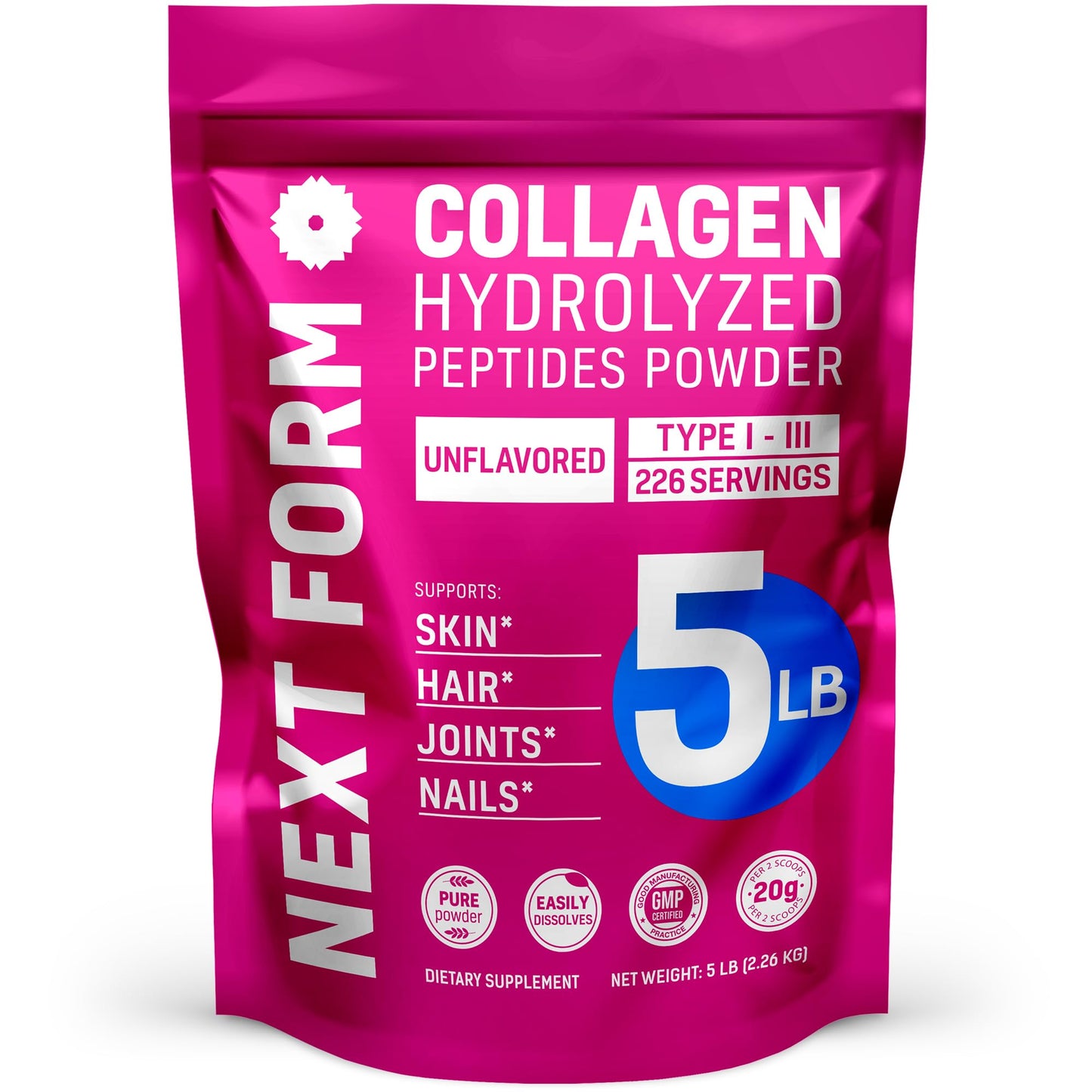 Next Form Hydrolyzed Collagen Peptides Powder 80