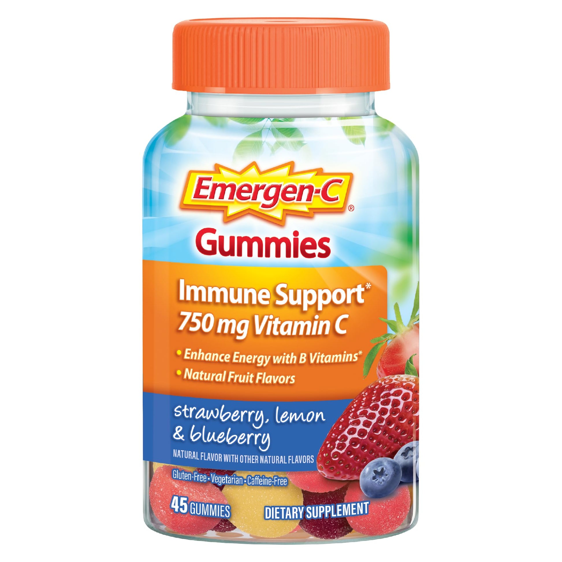 Emergen-C 750mg Vitamin C Gummies, 45 Count