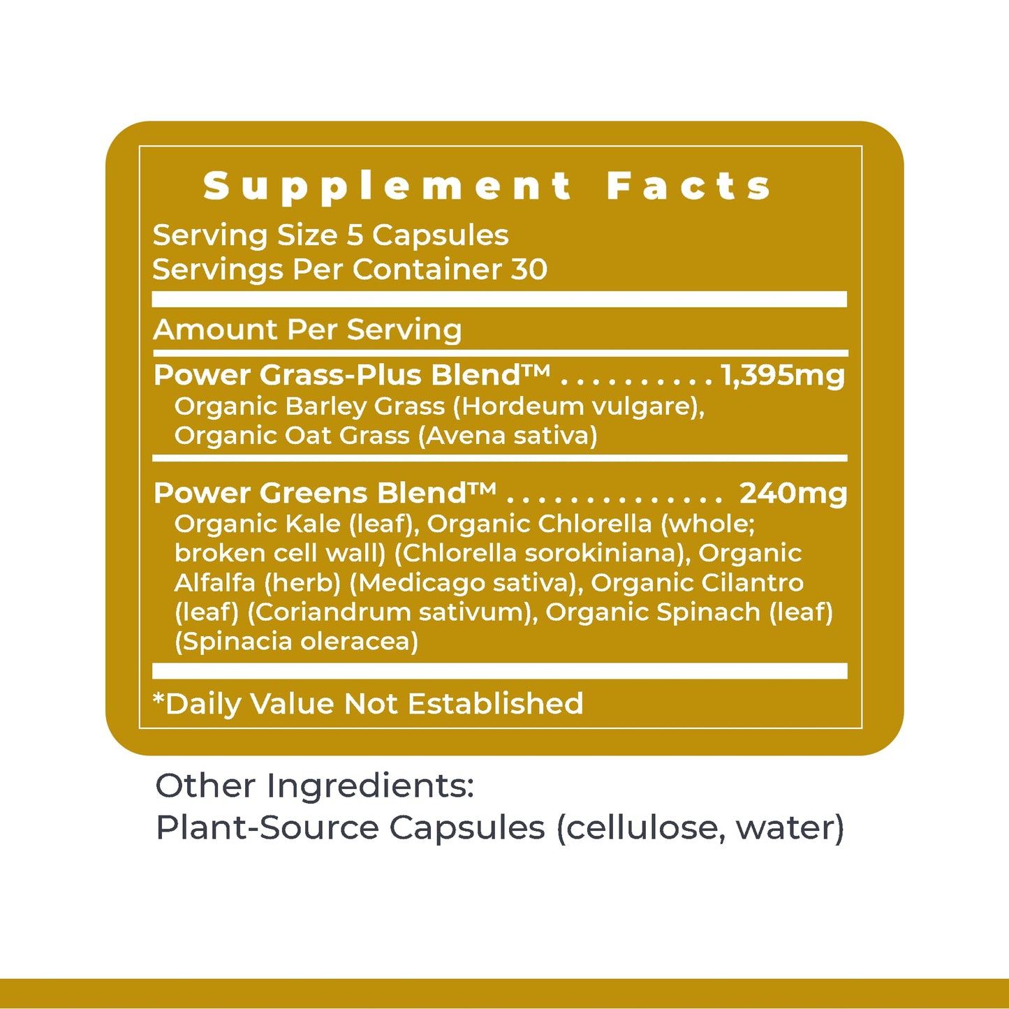 Premier Research Labs Greens Capsules, 150 Capsules
