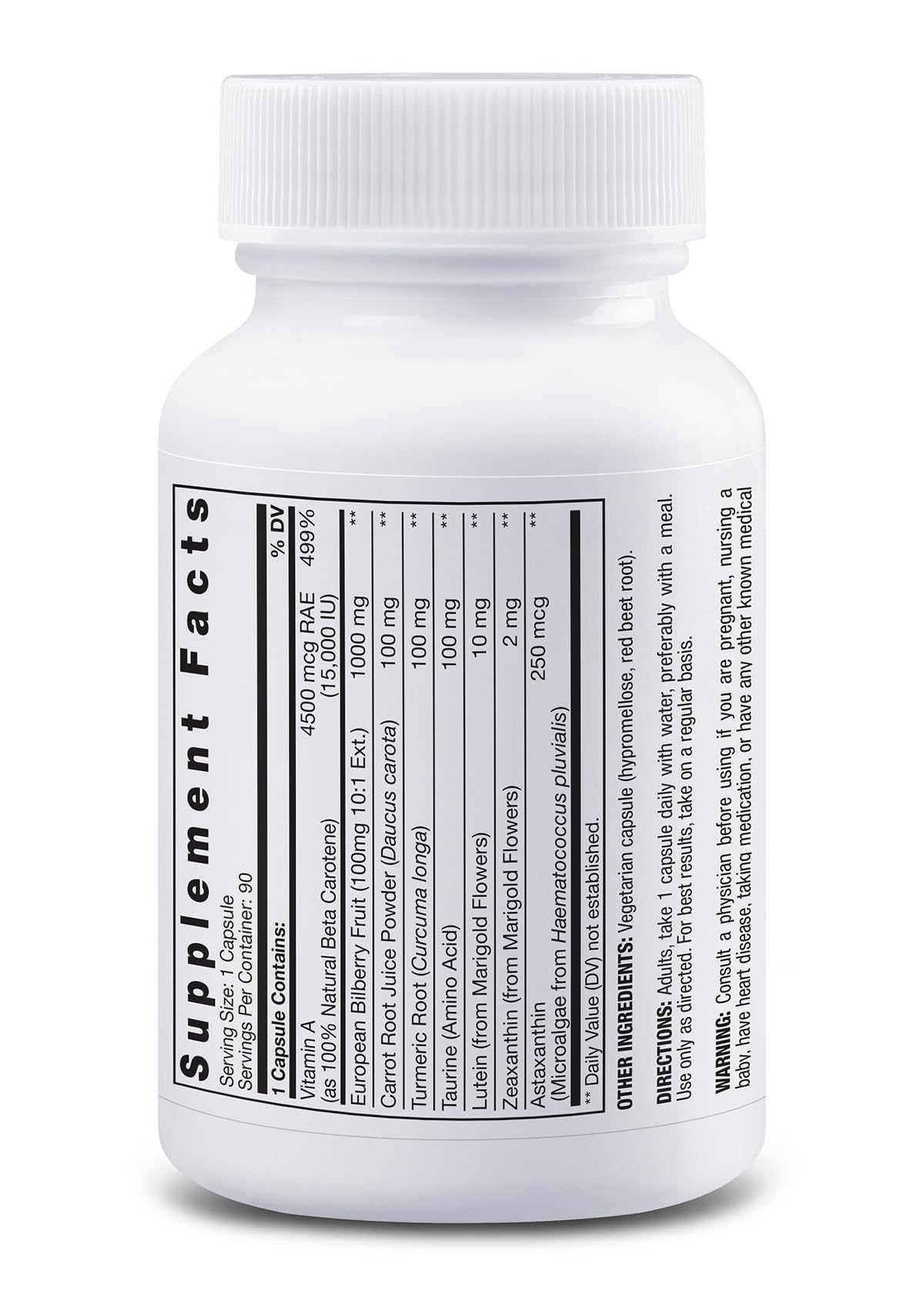 Fresh Start Vision Support with Lutein, Zeaxanthin, Bilberry & Astaxanthin – 90 Capsules