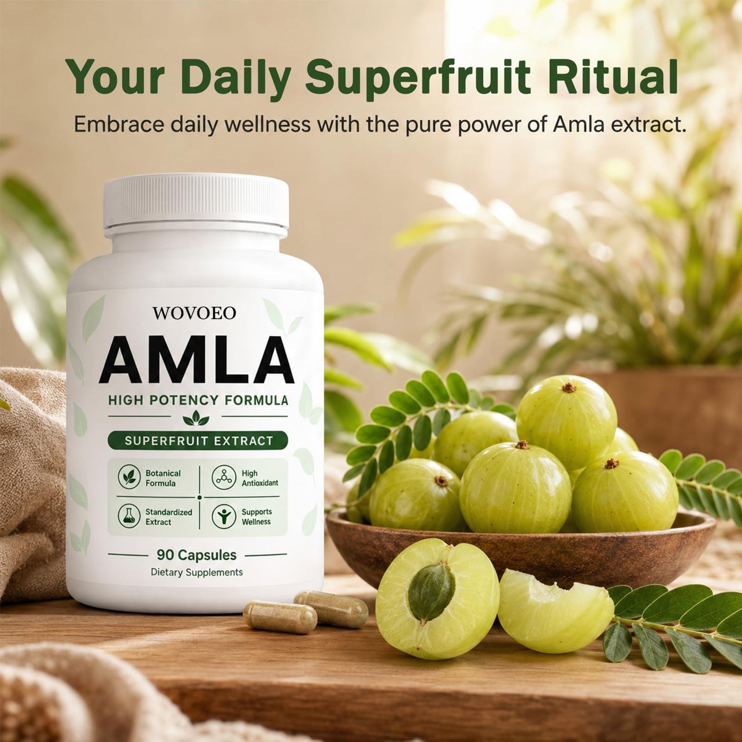 WOVOEO Amla Capsule 90 Capsules