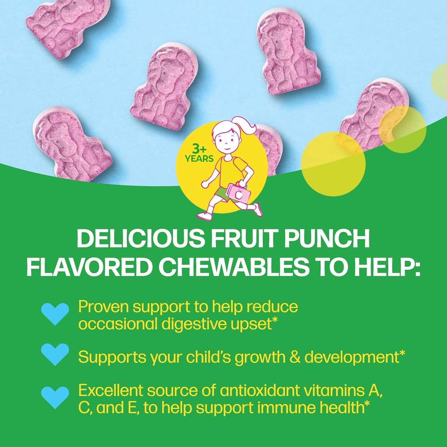 Culturelle Kids Multivitamin + Probiotic Chewable Ages 3+ 50 Count