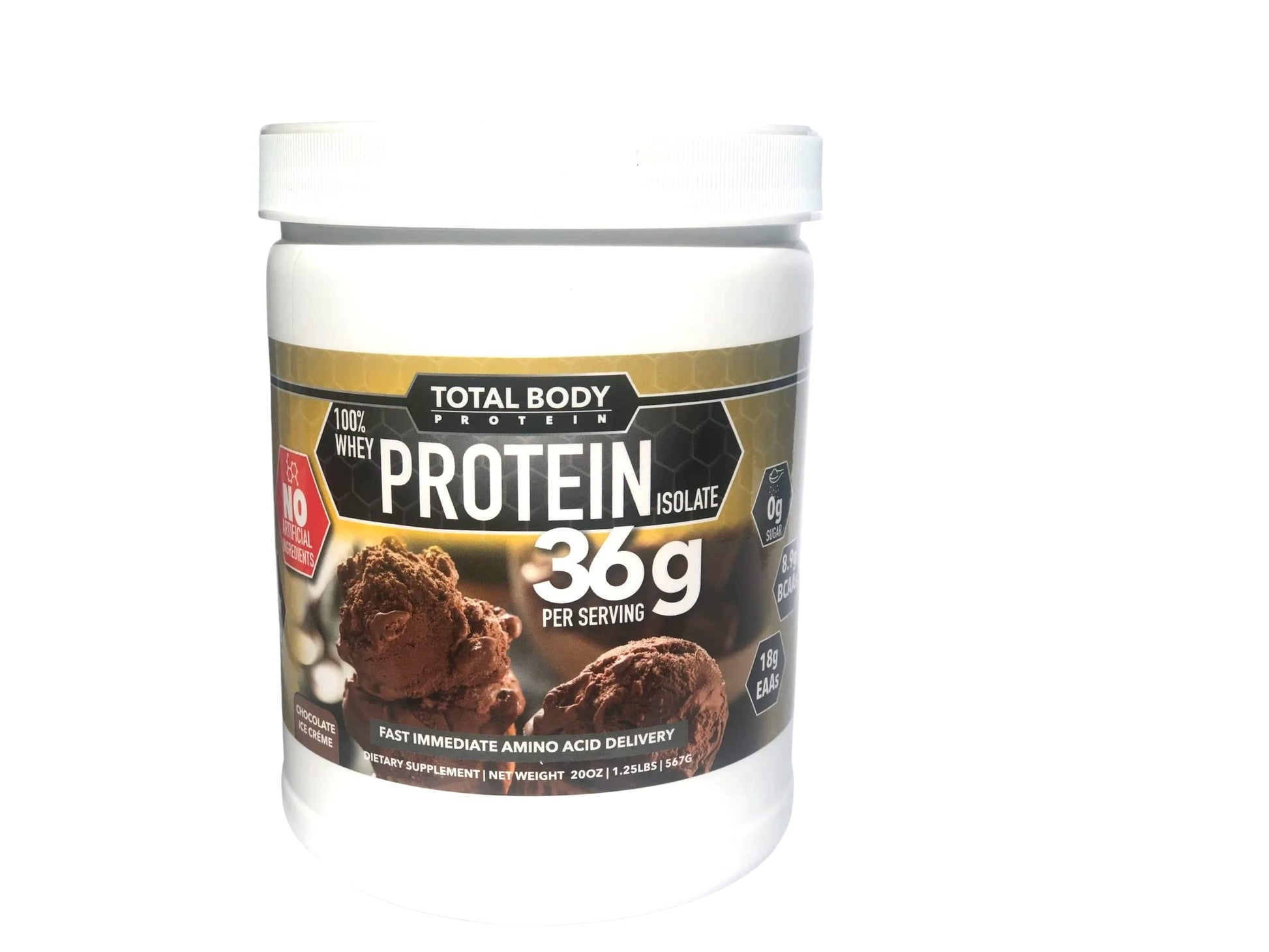Total Body Protein 100% Whey Protein Isolate Powder, 20 Servings