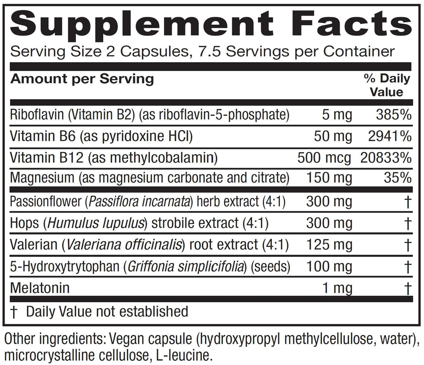 Vitanica Sleepblend Sleep Support Capsule 15 Count