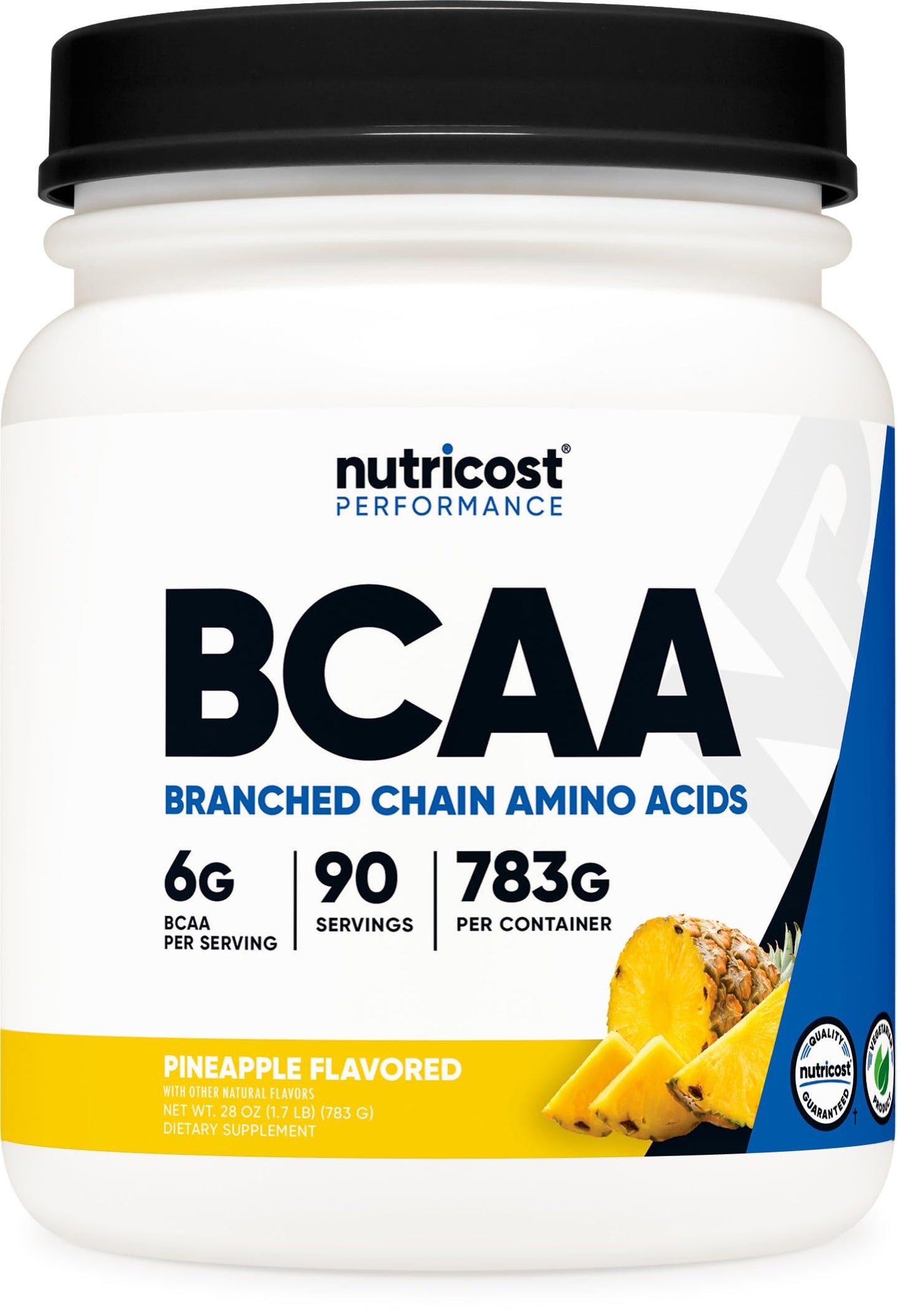 Nutricost BCAA Powder Pineapple 26 Servings