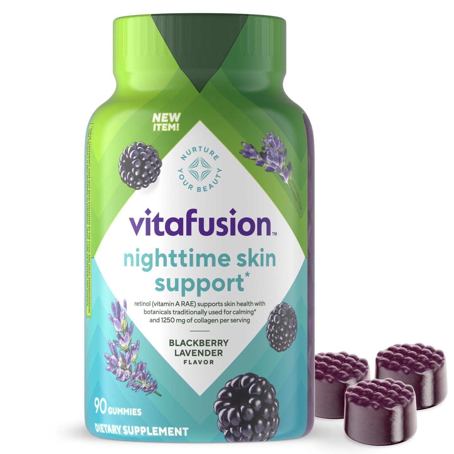 Vitafusion Nighttime Skin Support Gummy 1 Count