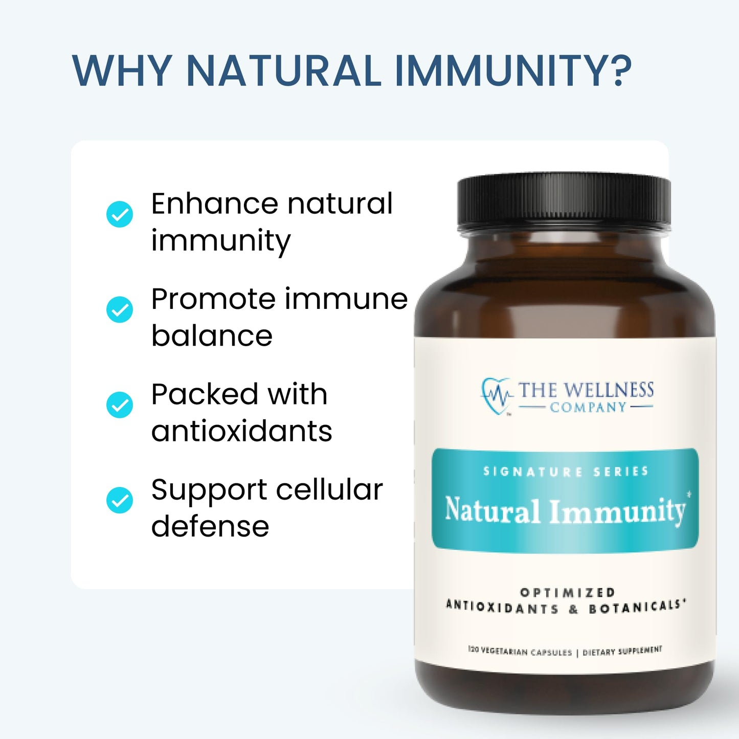 The Wellness Company Natural Immunity - Botanical Immune Boost Capsule, 60 Count