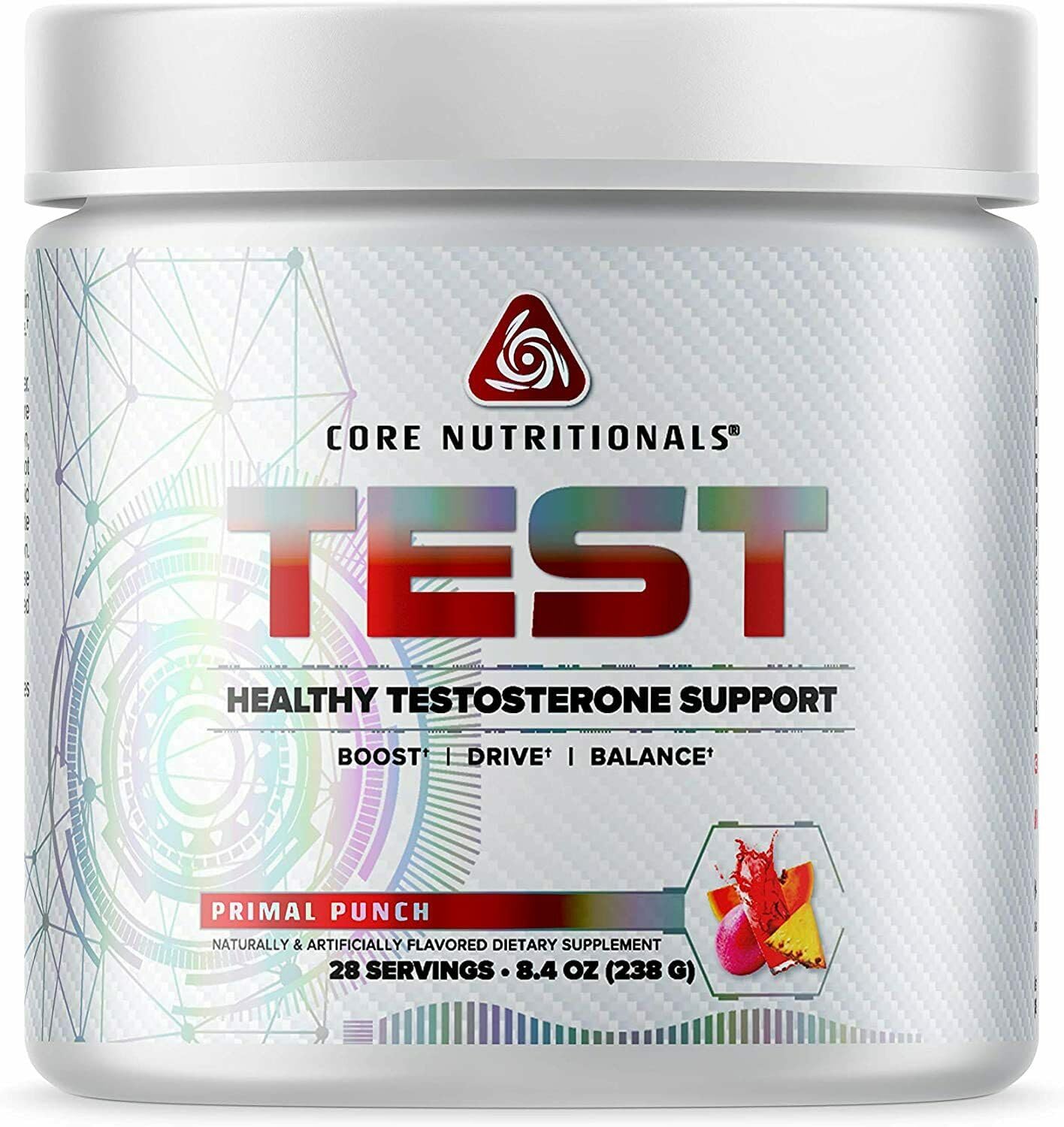 Core Nutritionals Test Testosterone Support, Primal Punch Powder, 8.4 oz