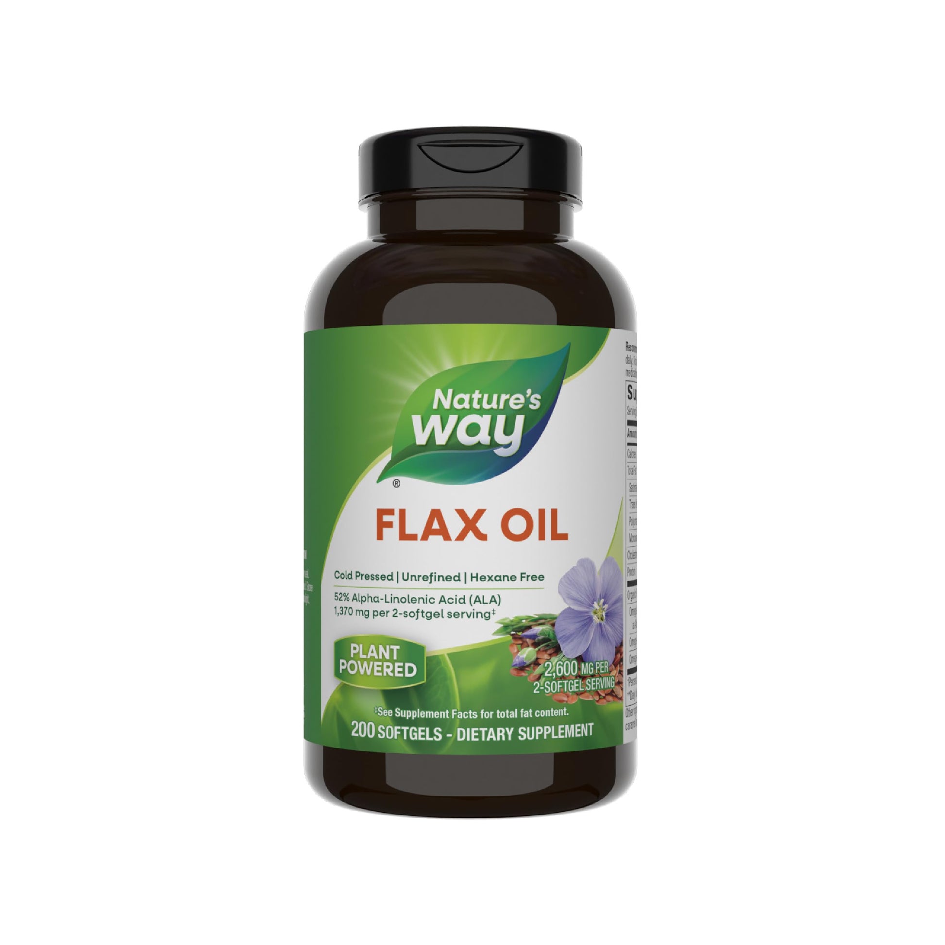 Nature's Way Flax Oil Max Strength Softgels 200