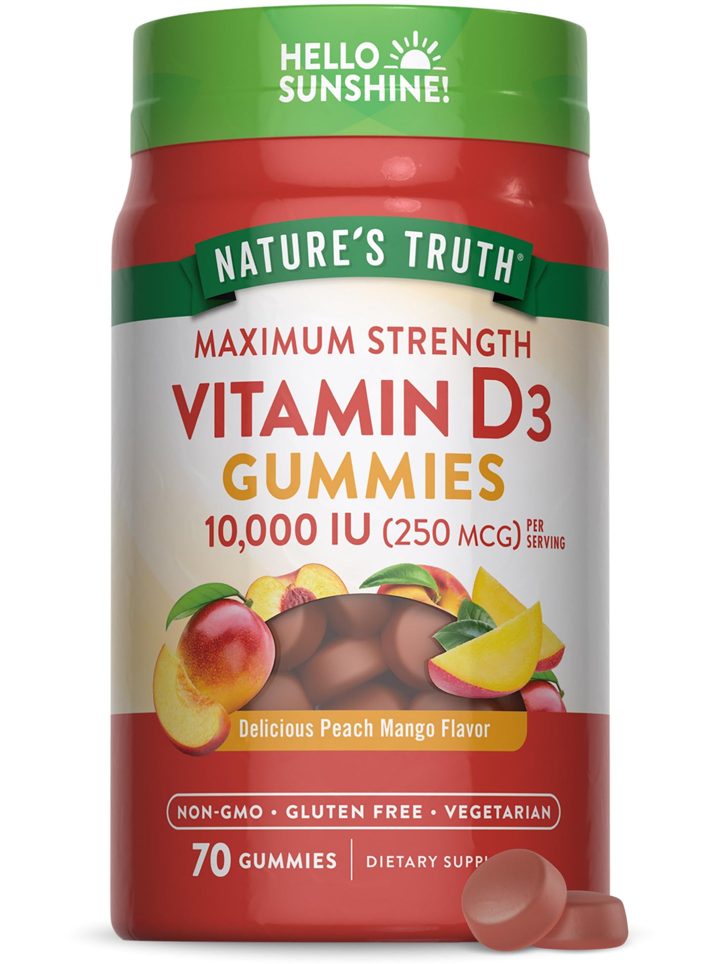 Nature's Truth Vitamin D3 Gummies 70 Count
