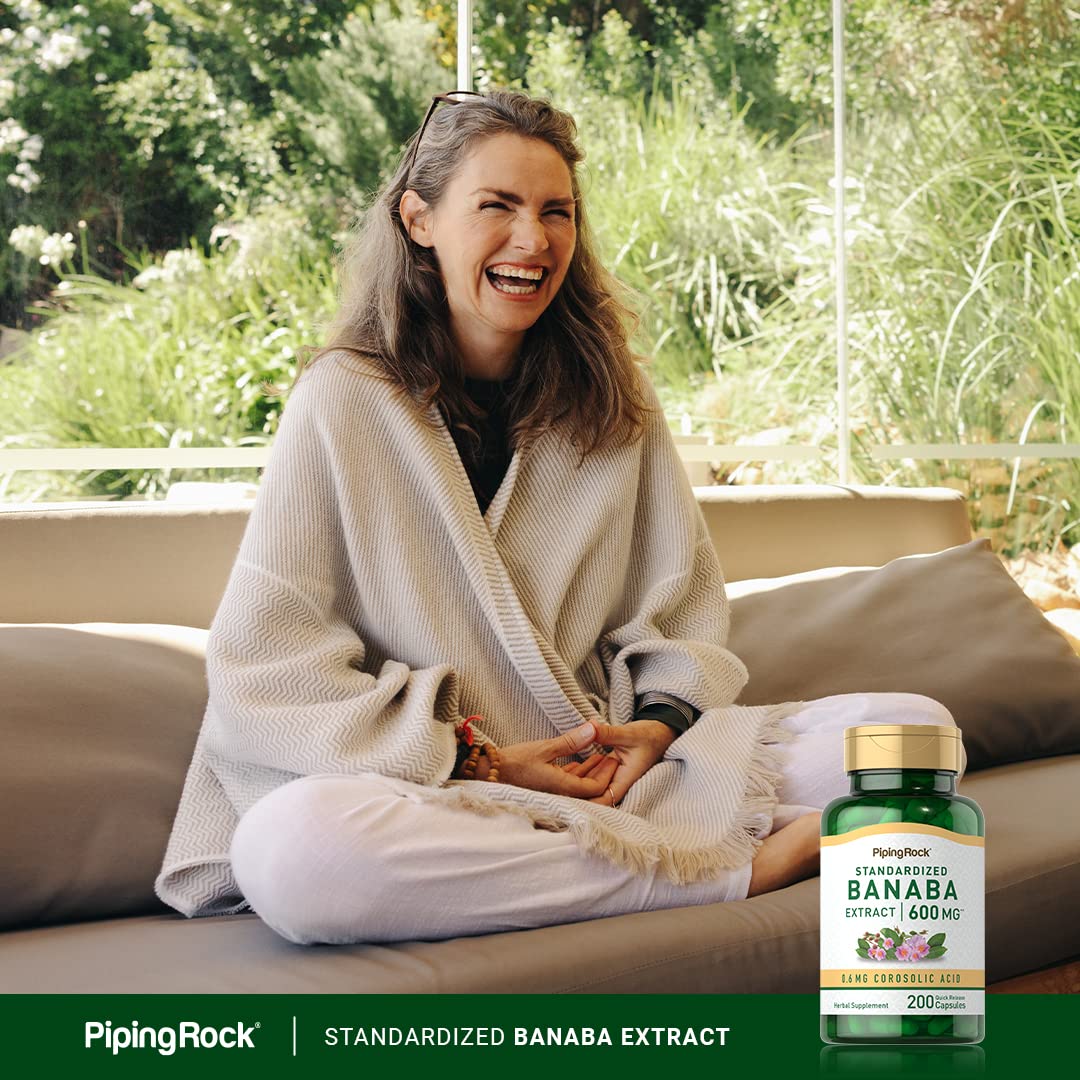 Piping Rock Banaba Leaf Extract Capsules 200 Count