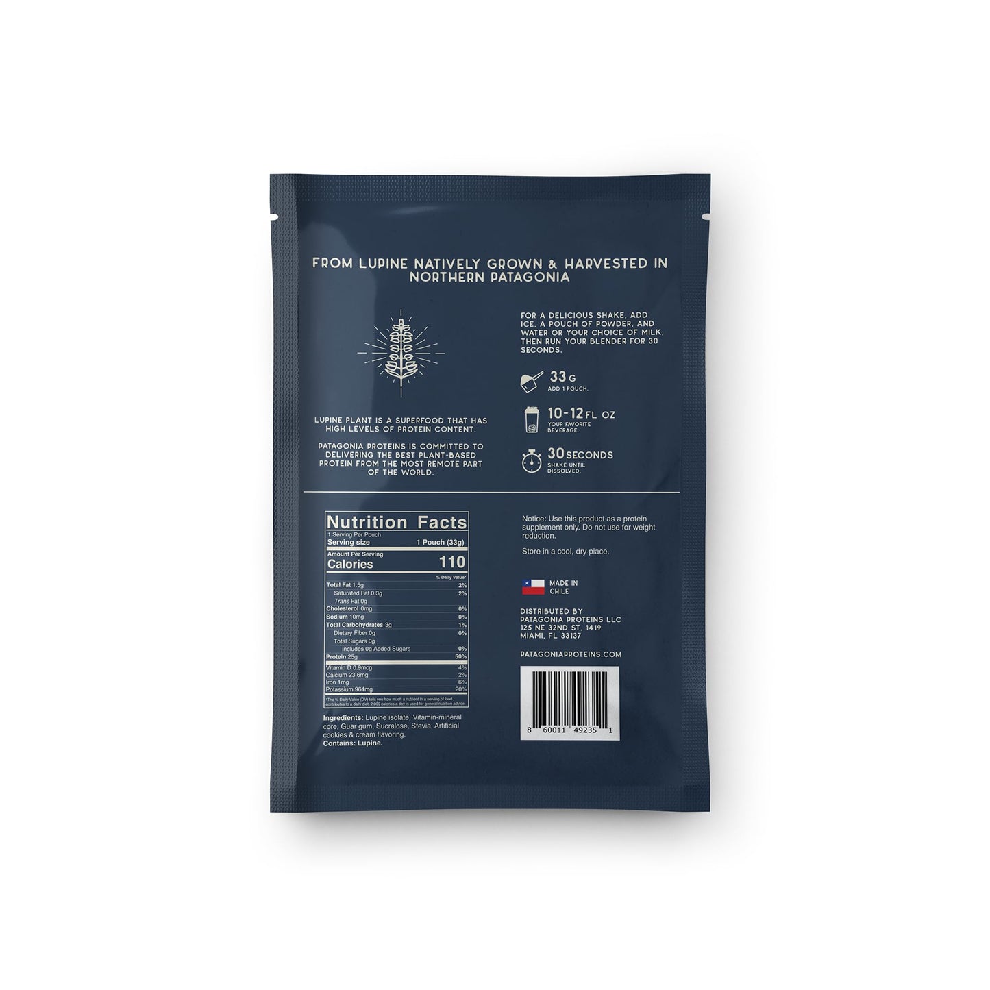 Patagonia Proteins Vegan Protein Harvested in Patagonia Powder 1.16 oz