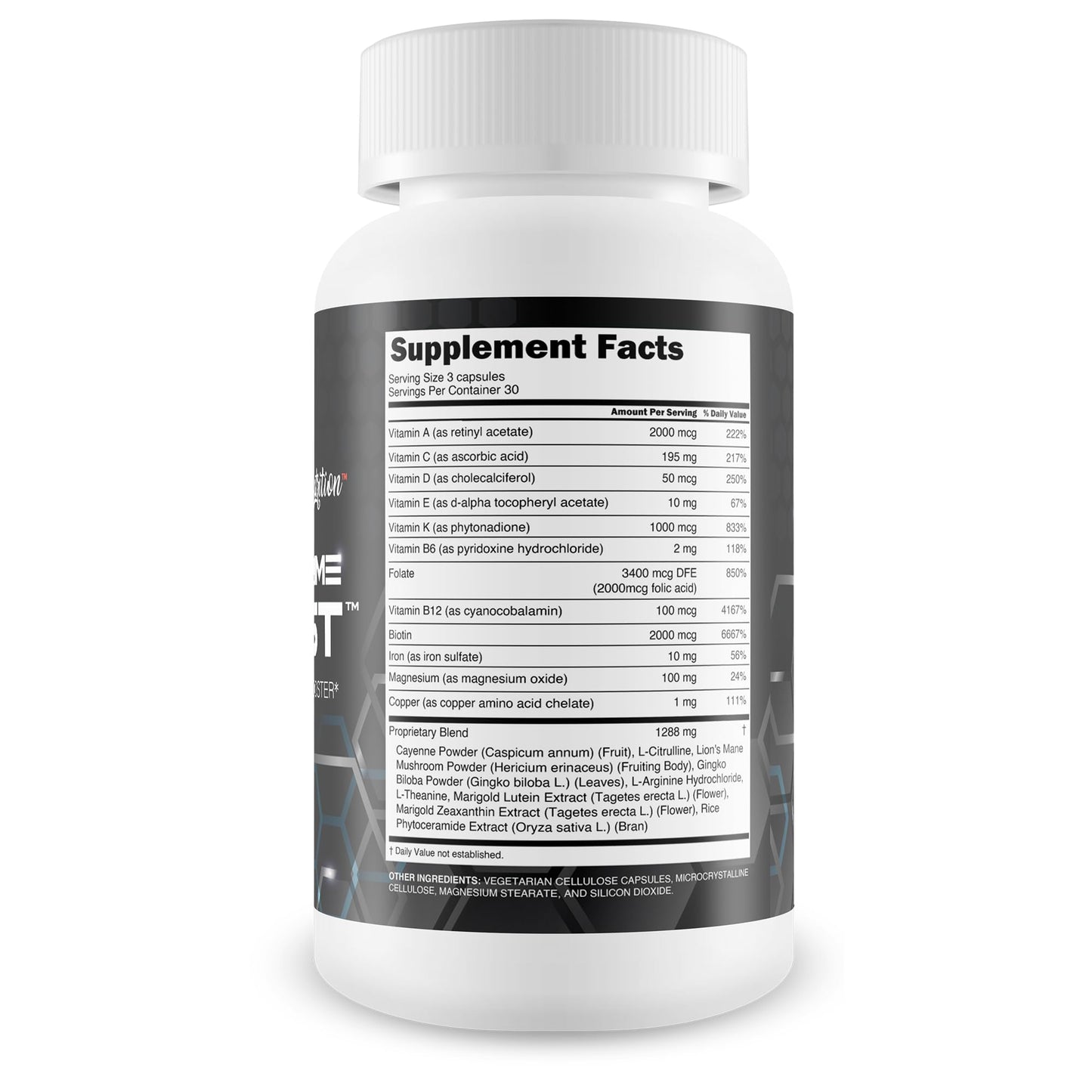 New Vibrations Nutrition Best Prime Boost Male Circulation Booster Capsule 90 Count