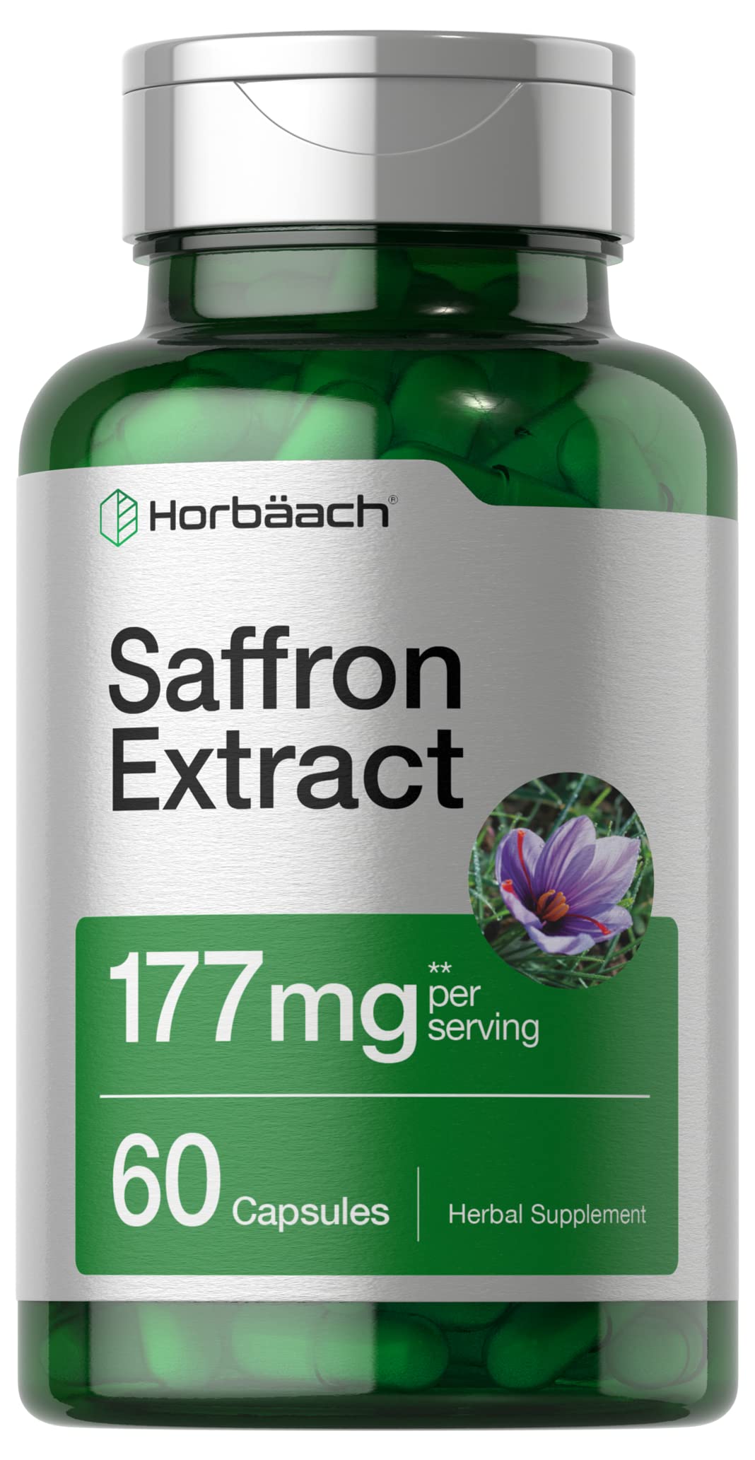 Horbäach Saffron Extract, 60 Capsules