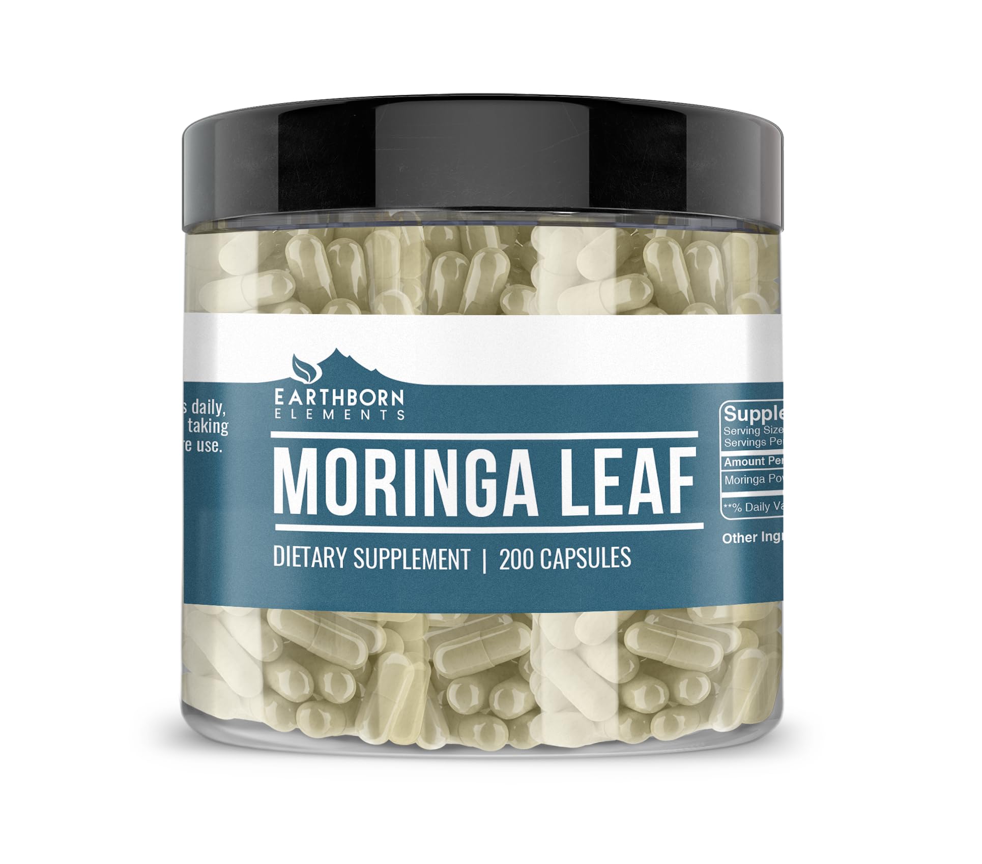 Earthborn Elements Moringa Capsules 200 Count