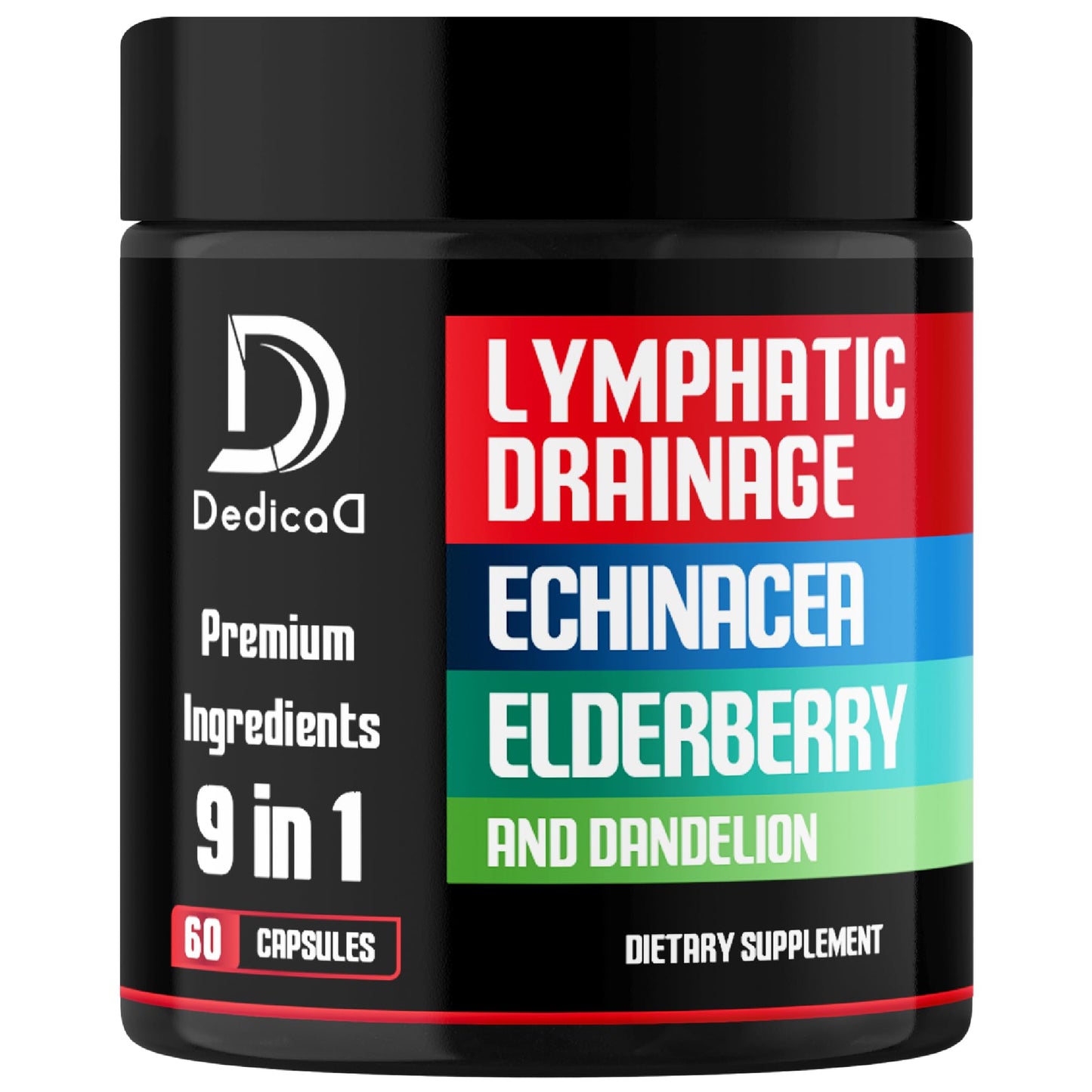 DEDICAD 9in1 Lymphatic Drainage Capsule, 60 Capsules