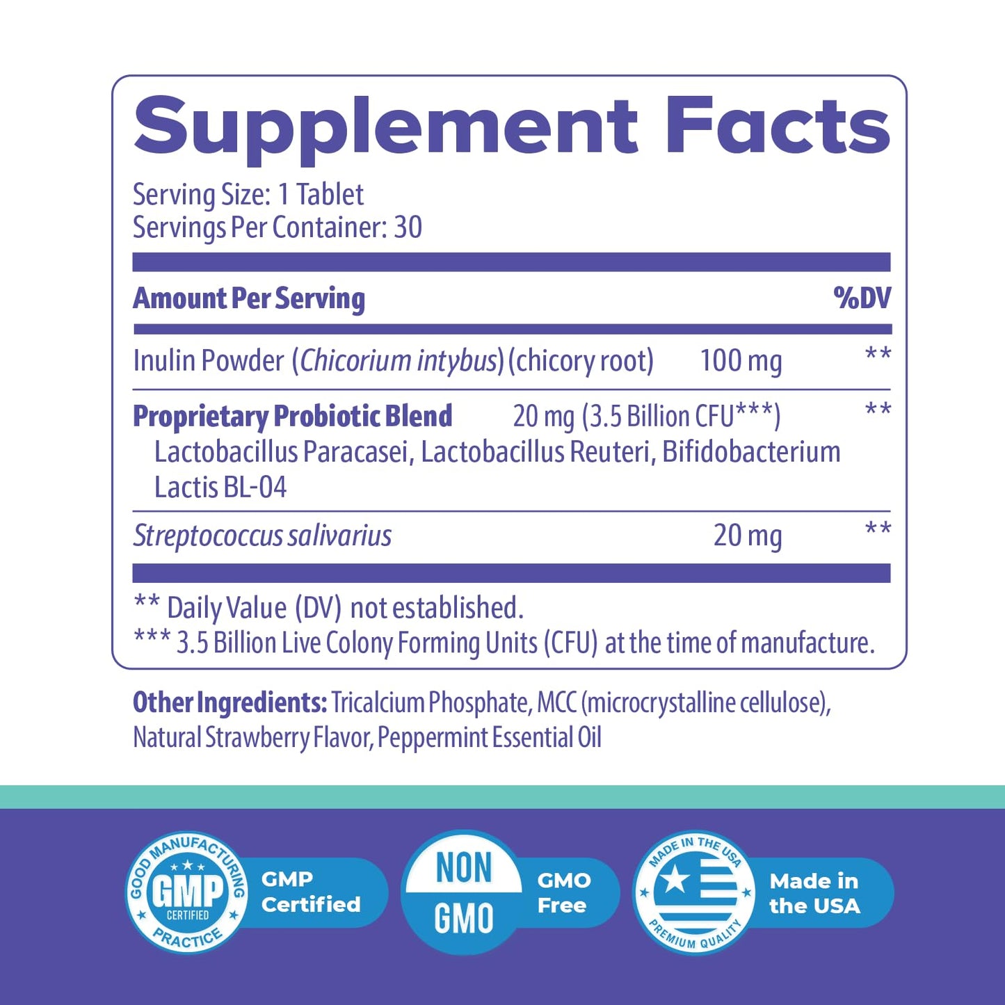 Nature’s NutriWave GumAktiv Oral Health Supplement Tablet 30 Tablets