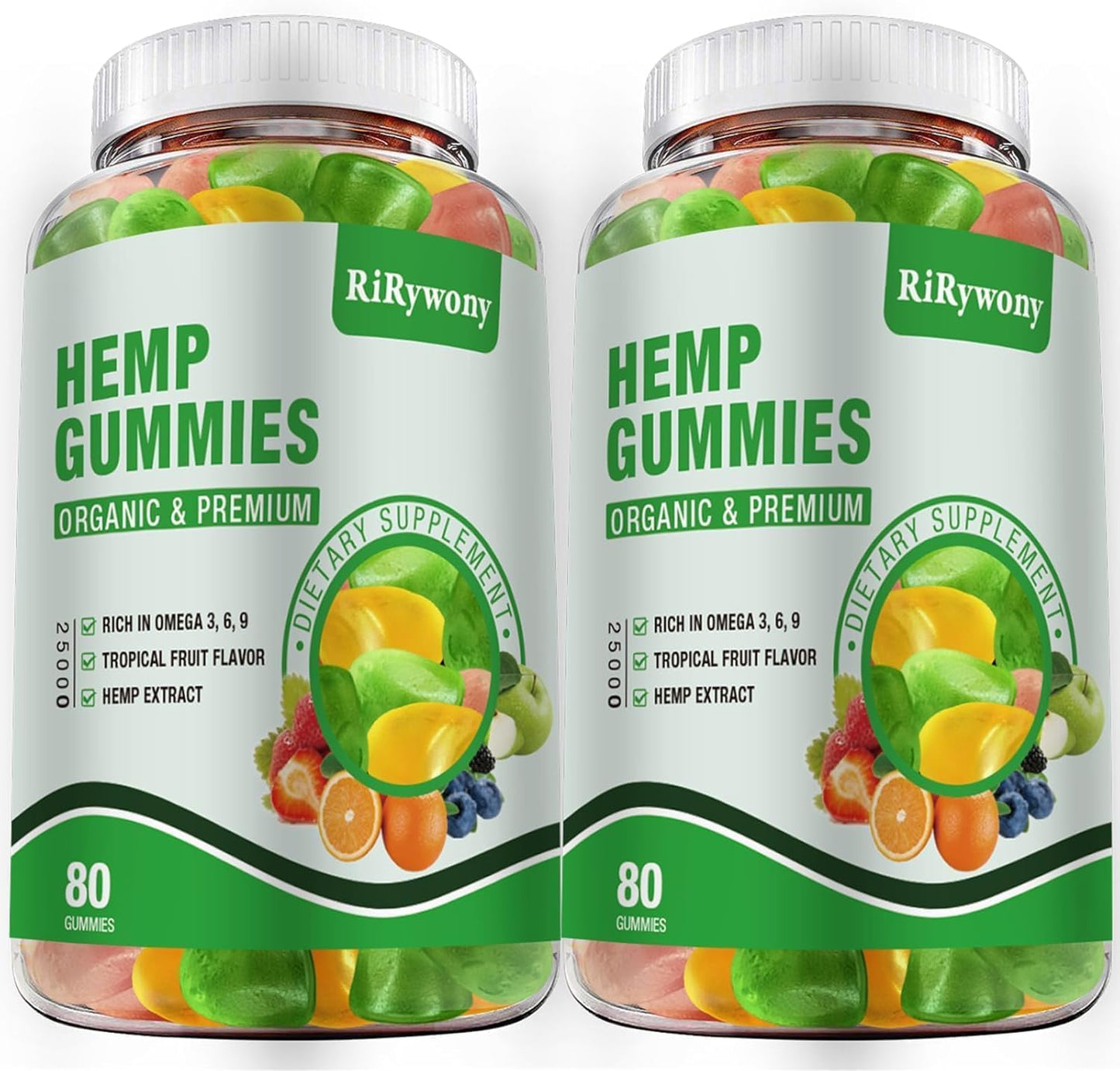 RiRywony Health Hemp Gummies Gummy 160 Count