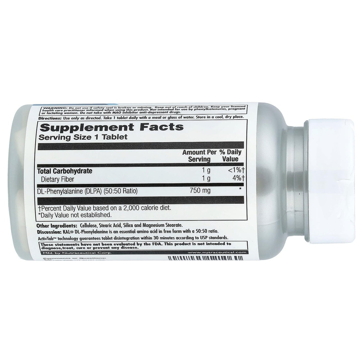 KAL DLPA 750 mg Tablet, 60 Count