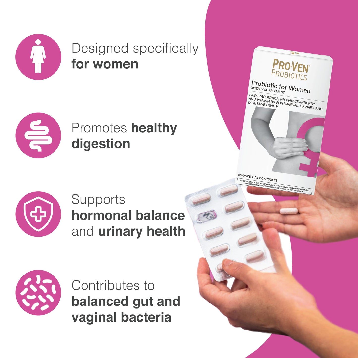 Pro-Ven Probiotics for Women 30 Capsules