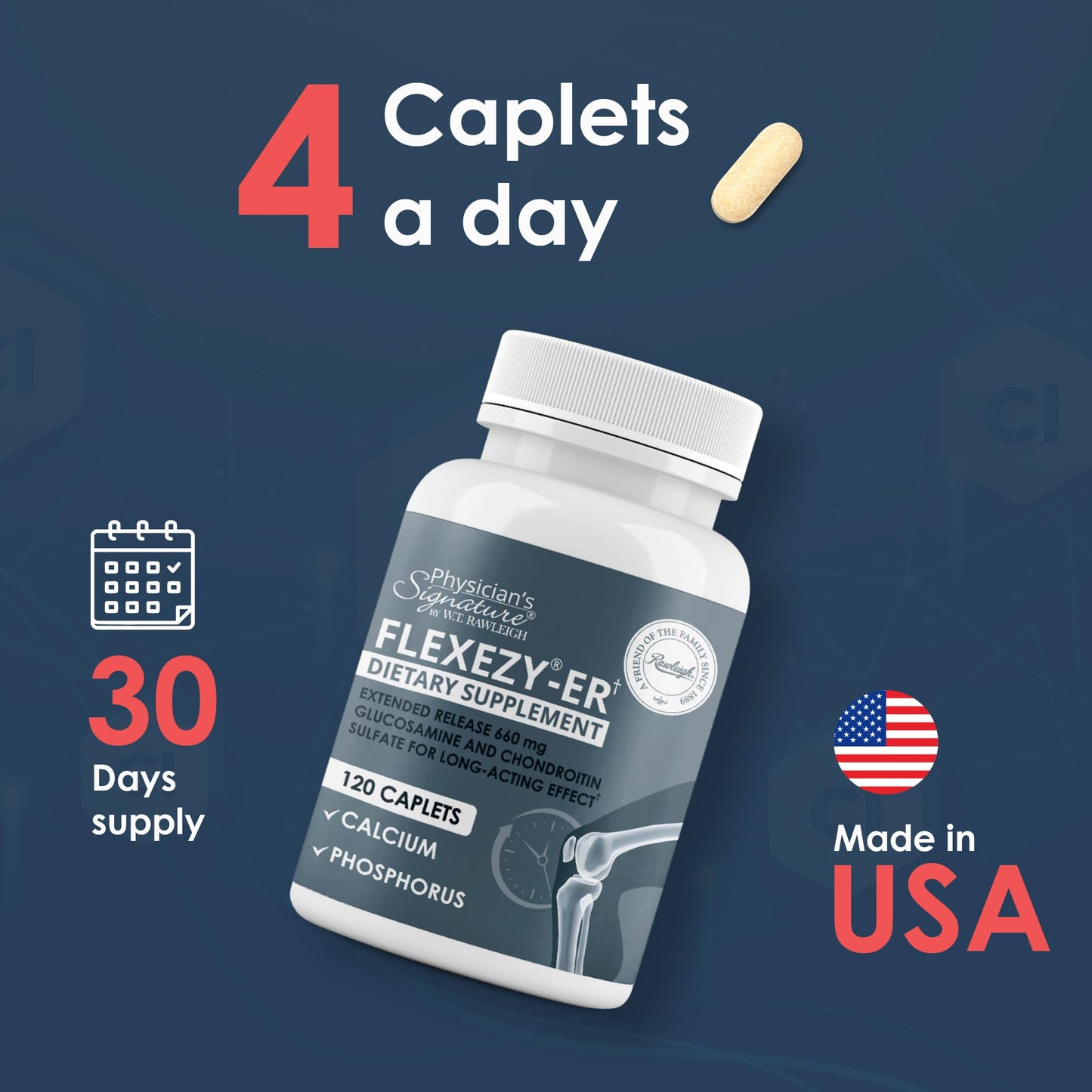 Rawleigh Flexezy-ER Caplets 120 Count