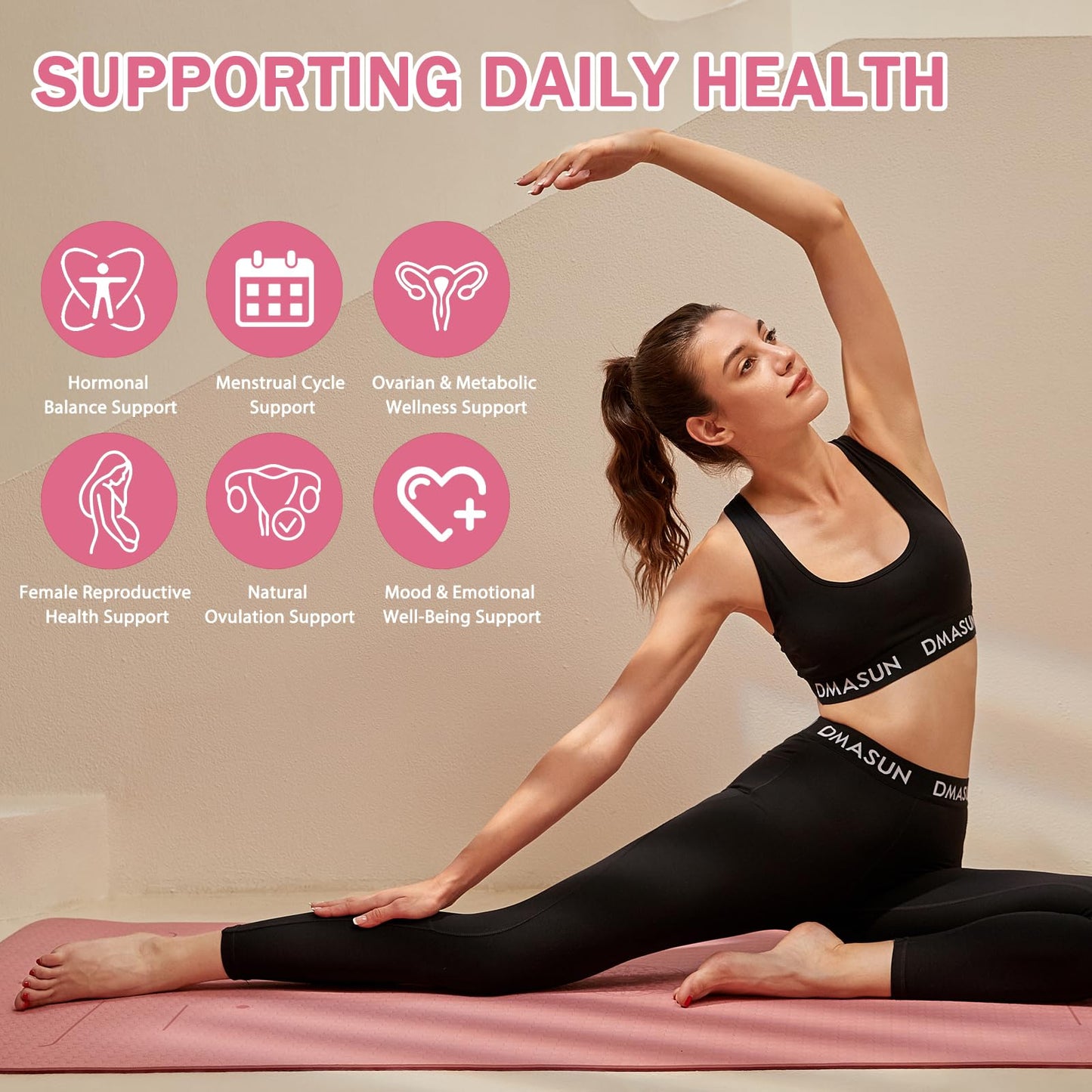 Aiwevon Myo-Inositol & D-Chiro Inositol Gummies 40:1 Ratio – Hormone Balance Supplement for Women – Ovarian & Fertility Support with Vitamins – Myo-Chiro Inositol Gummies for Women's Health, 60 Count