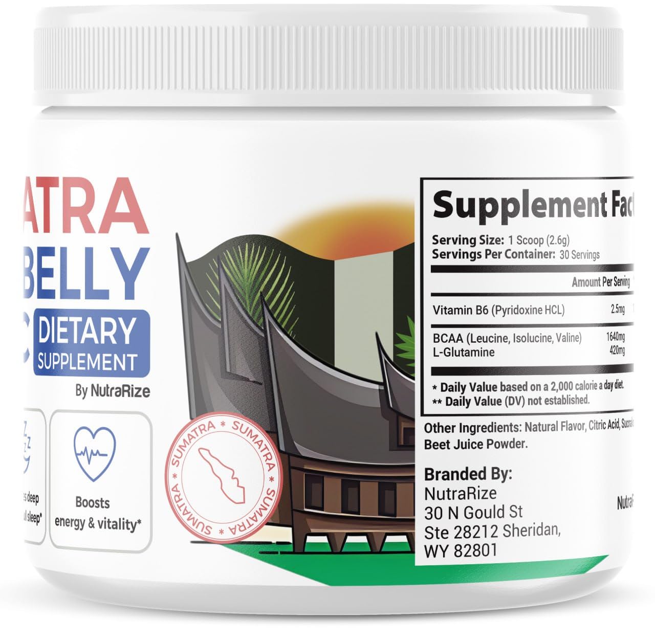 NutraRize Sumatra Slim Belly Tonic Powder, 2.75 Ounce (Pack of 1)
