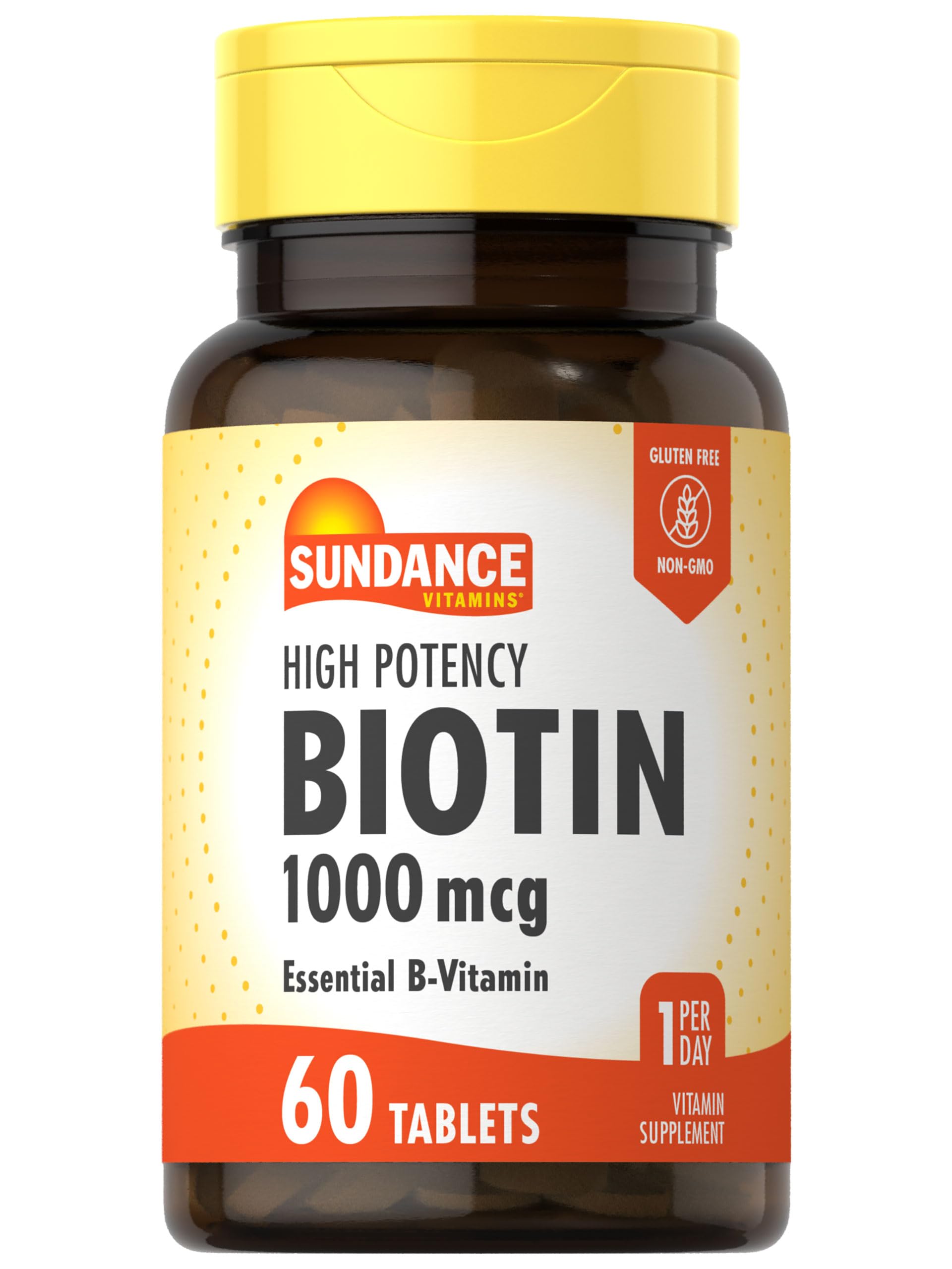 Sundance Biotin 1000 mcg Supplement, 60 Tablets