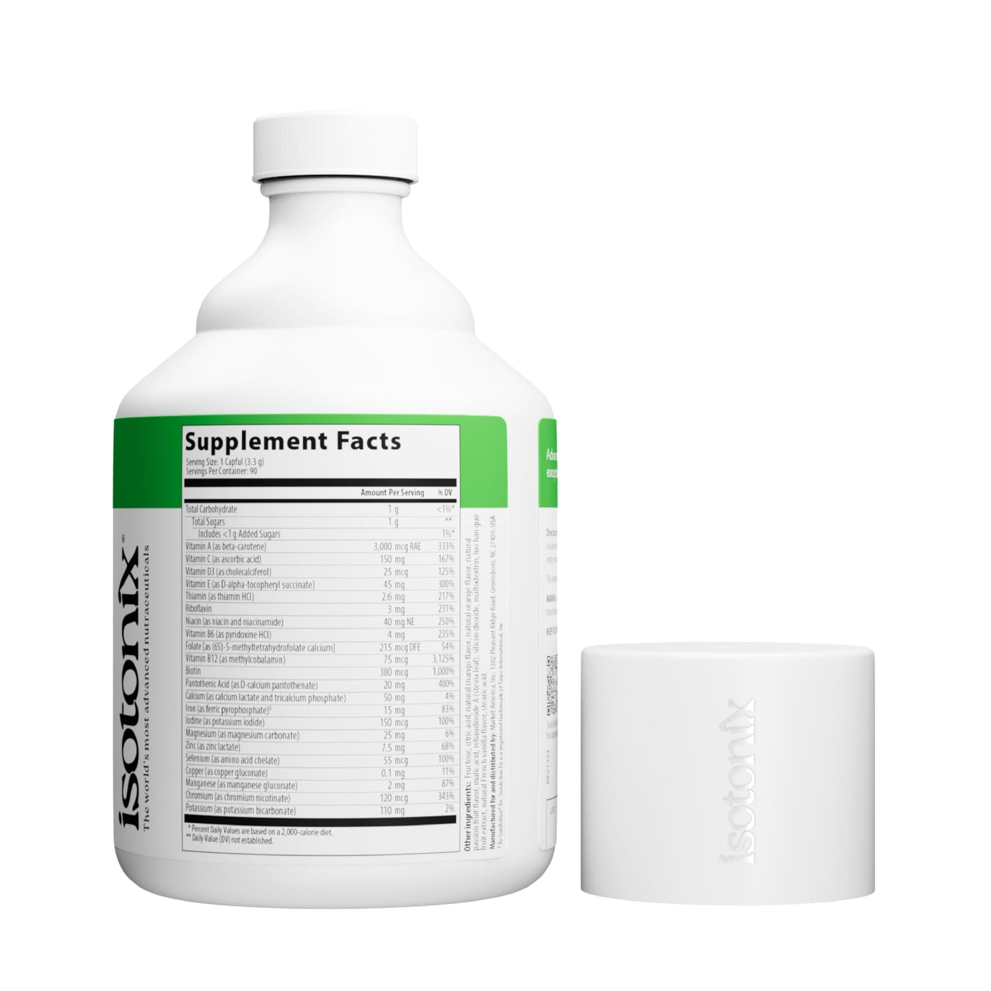Isotonix Multivitamin with Iron — Methylated B-Complex & Antioxidants for Energy, Immune & Nervous System Support Powder, 10.6 oz
