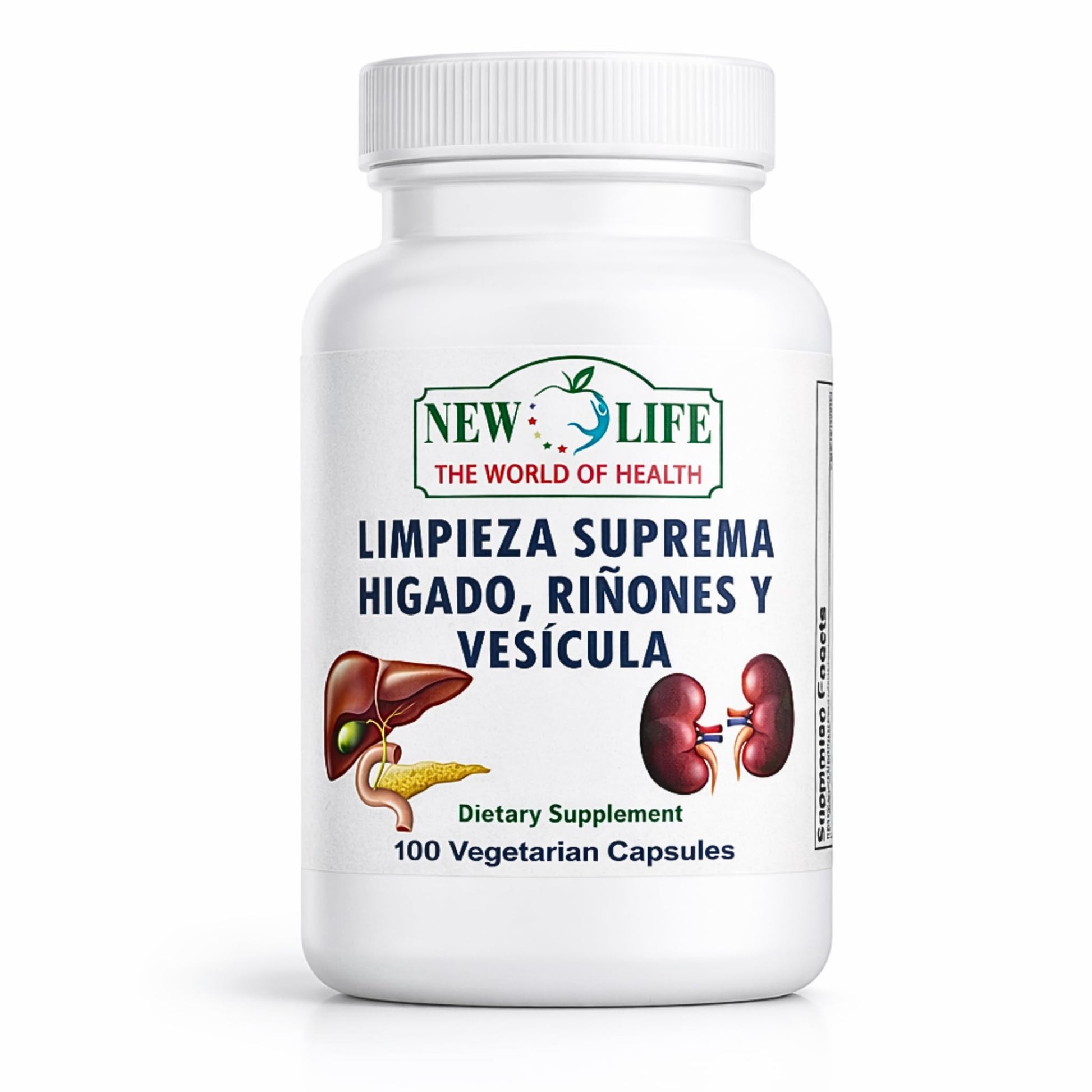 Manteniendo Tu Salud New Life Limpieza Suprema Higado Riñones y Vesicula Healthy Liver Supplement with Dandelion Root and Milk Thistle Extract Capsules, 100 Count