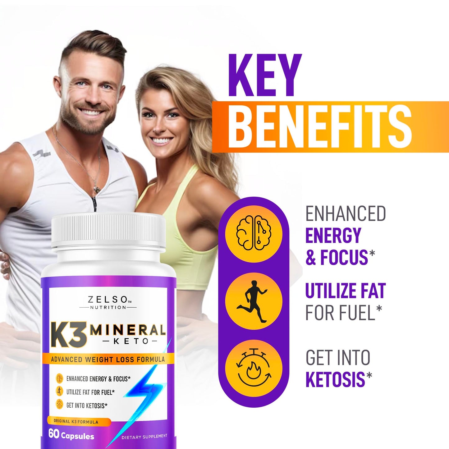 ZELSO K3 Mineral Weight Loss Pills Capsules 300