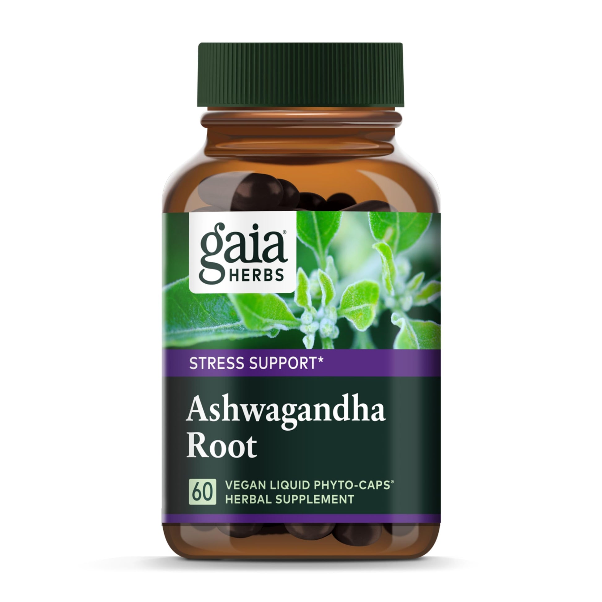 Gaia Herbs Ashwagandha Root Capsules, 60 Count